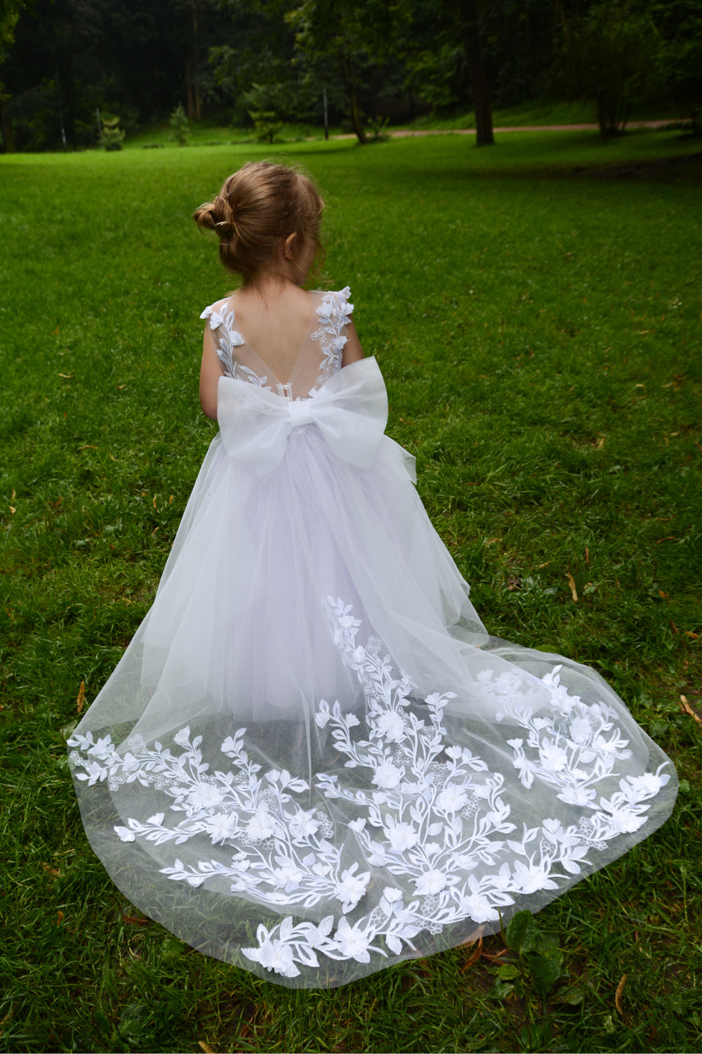 Liliac Flower Girl Dress