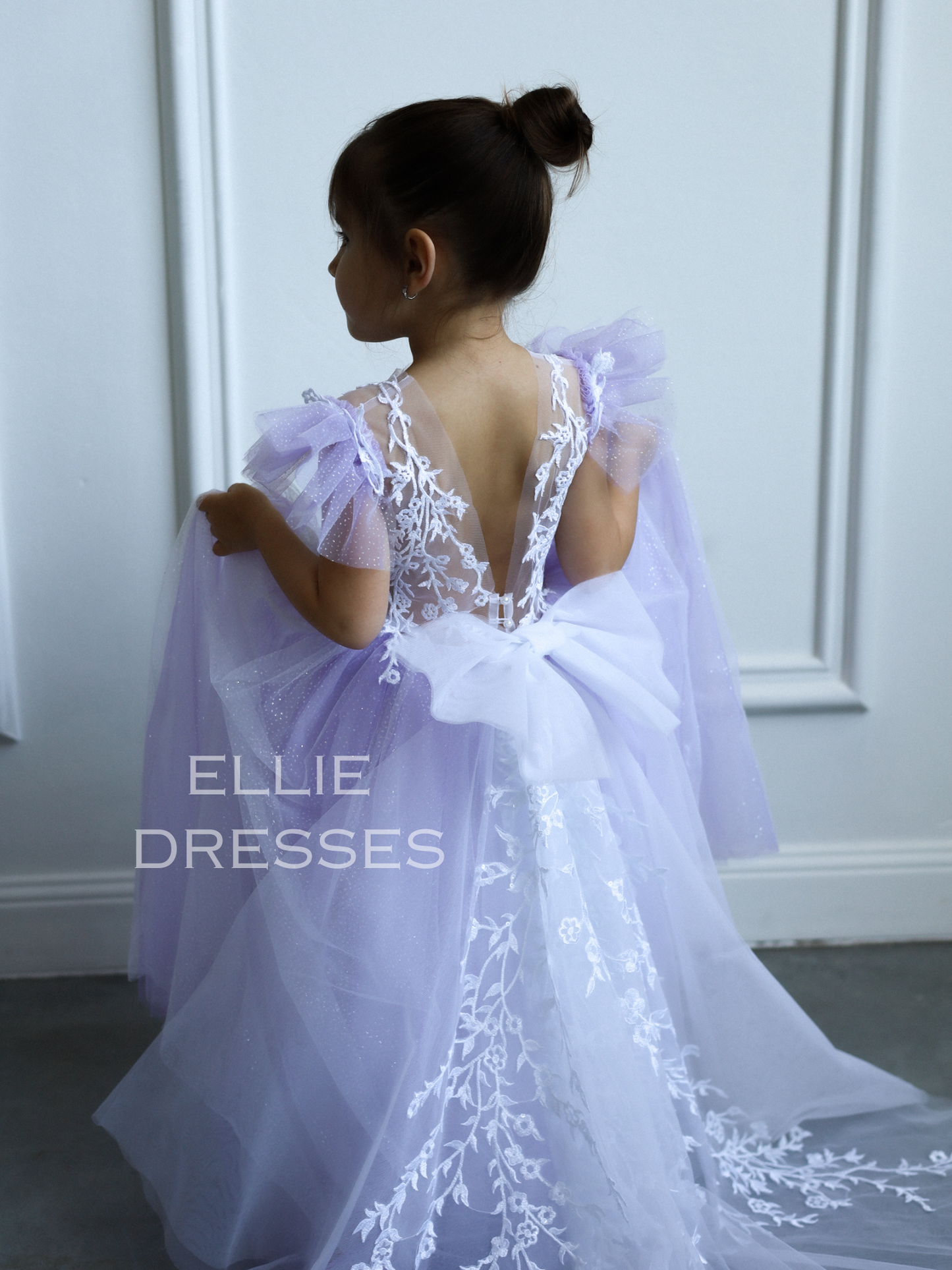 Purple sparkle Girl Dress