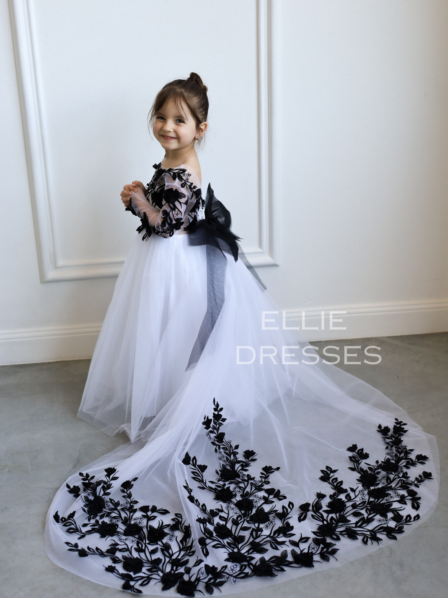 Long Sleeve Black Lace Dress