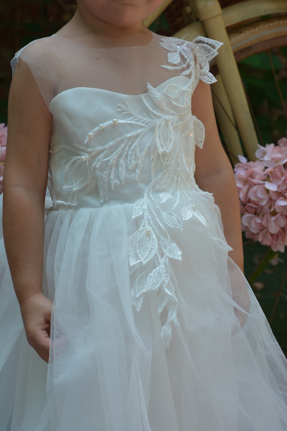 Ivory Puffy Girl Dress