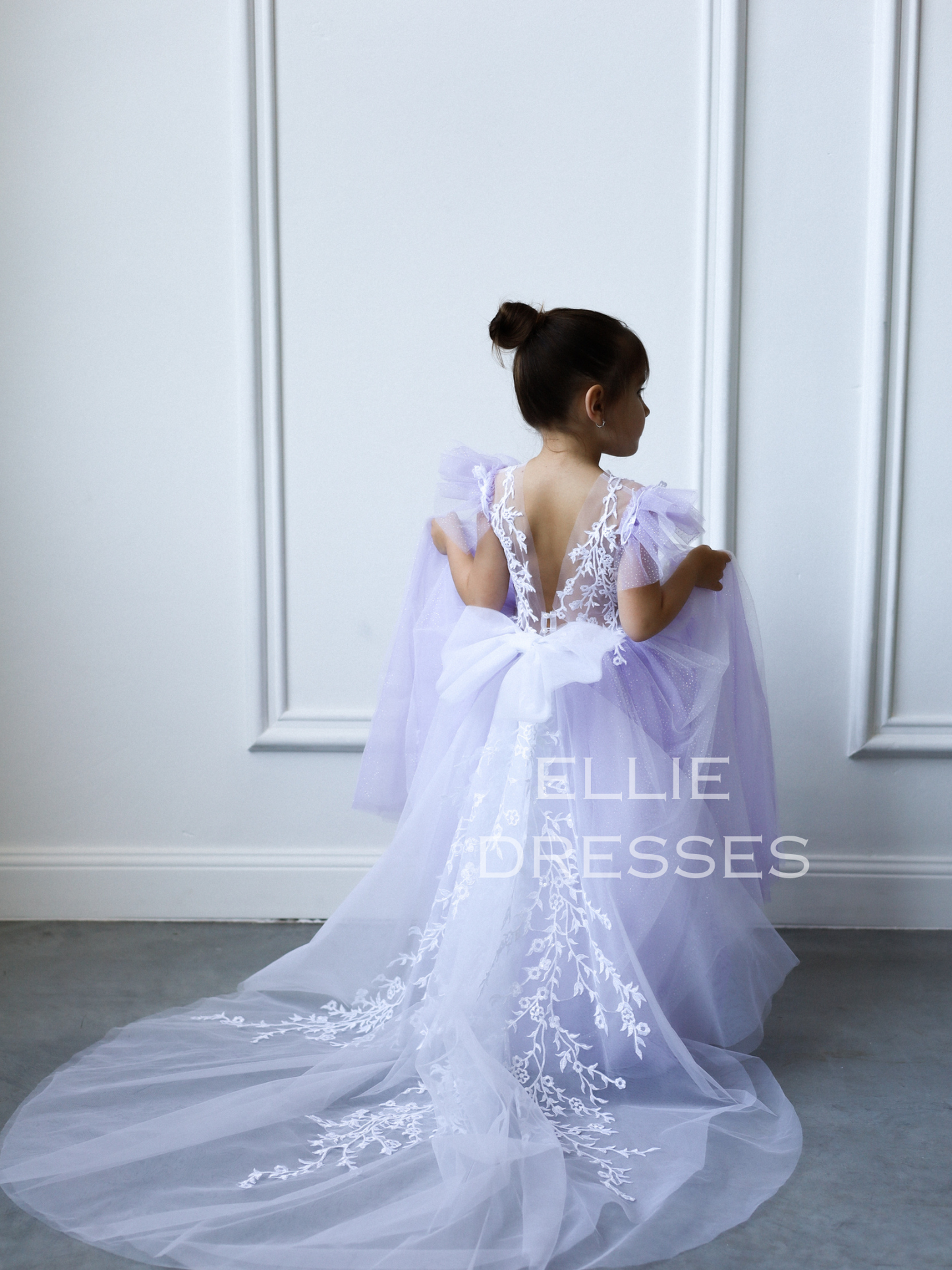 Purple sparkle Girl Dress