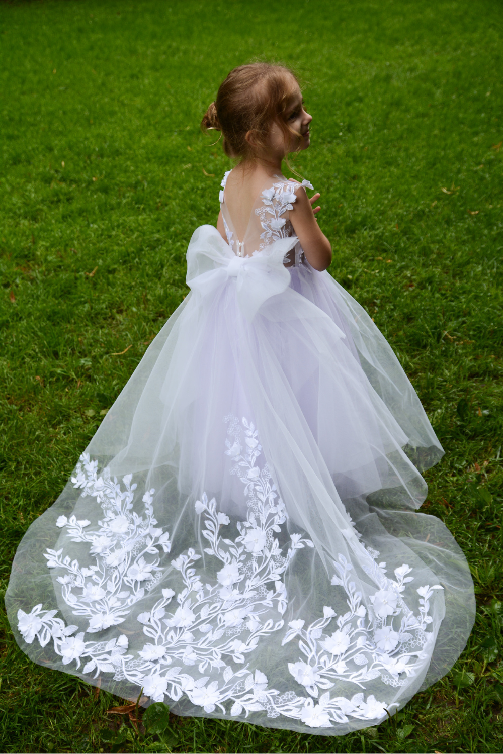 Liliac Flower Girl Dress