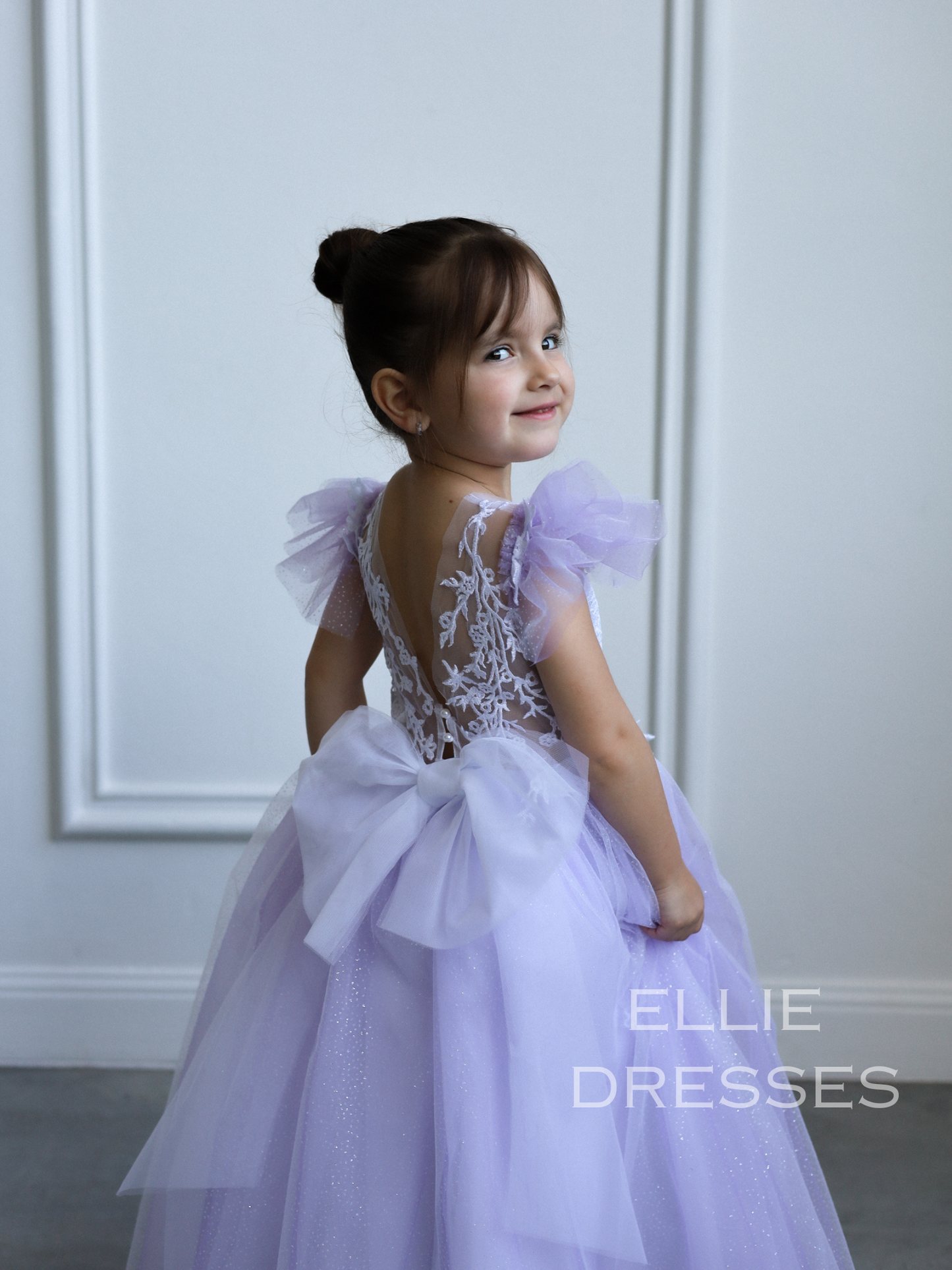 Purple sparkle Girl Dress