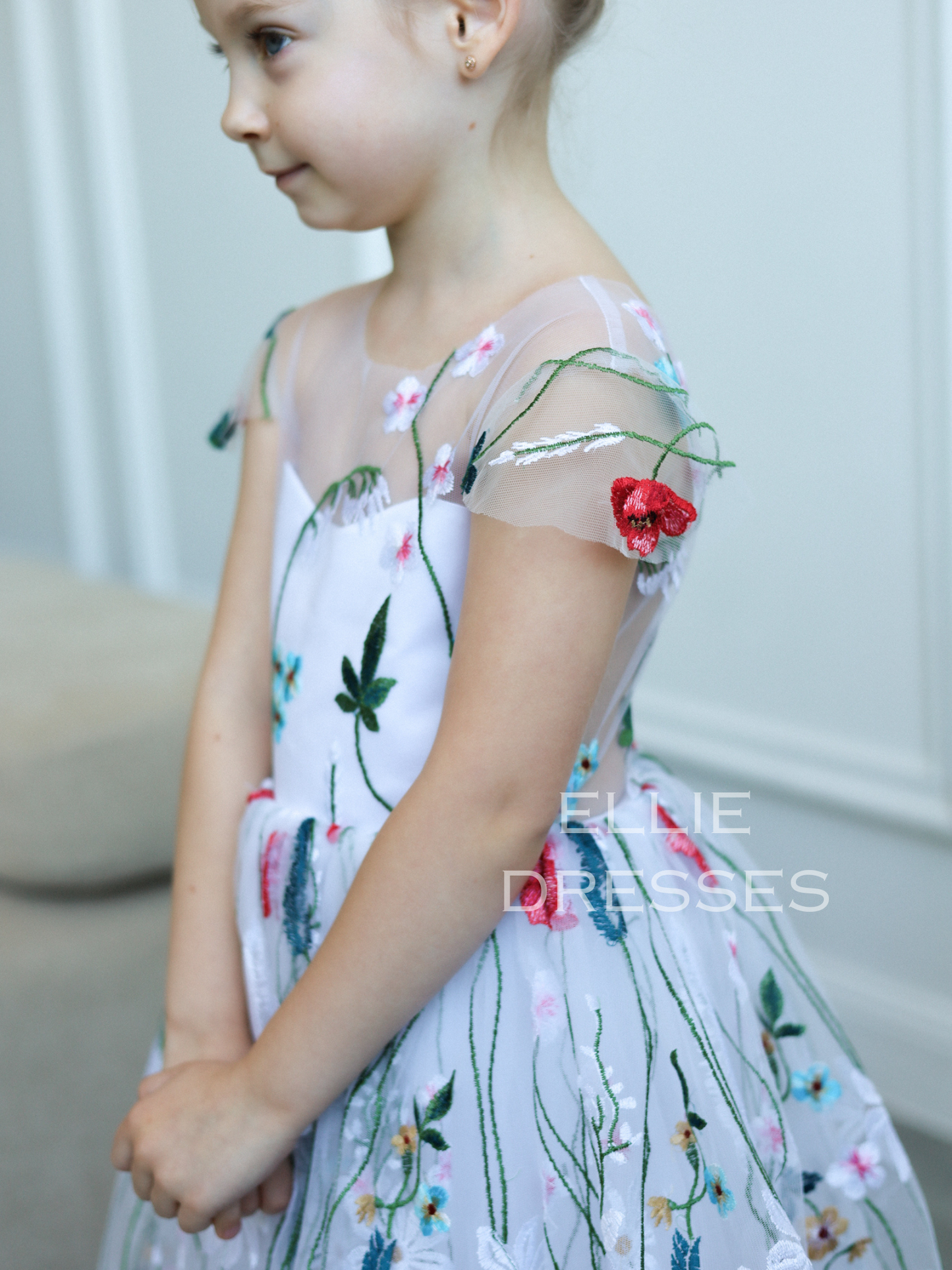 Colored Flower Girl Dress