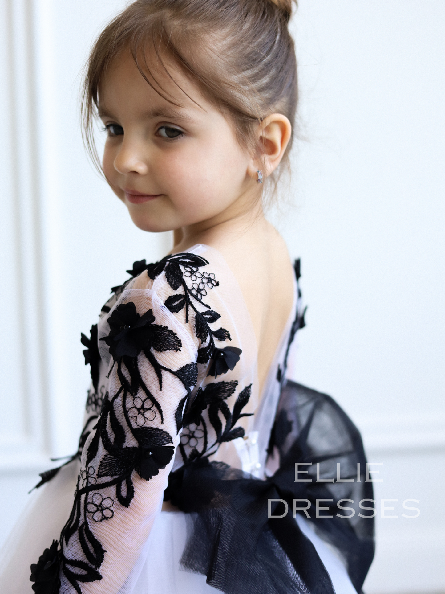 Long Sleeve Black Lace Dress