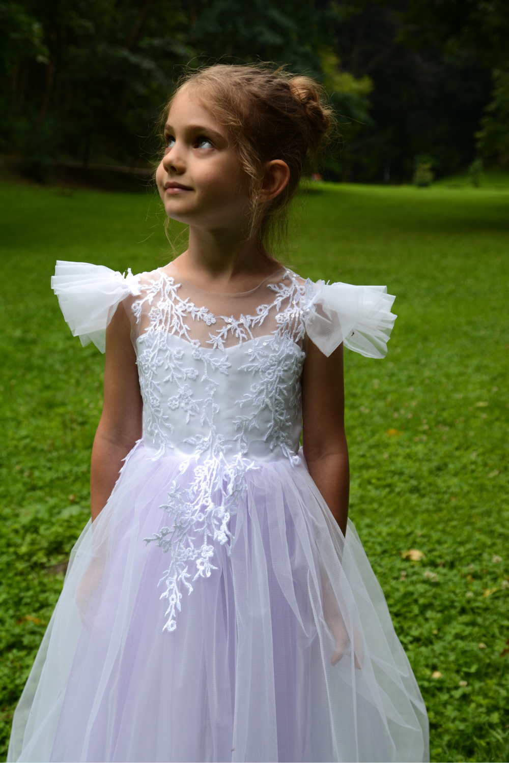 Purple Puffy Dress
