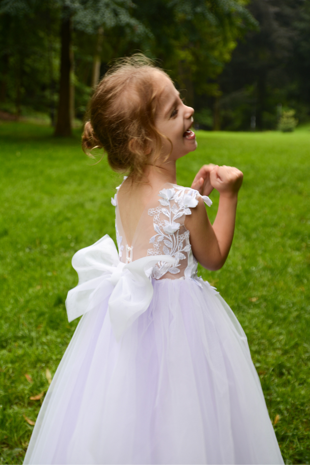 Liliac Flower Girl Dress