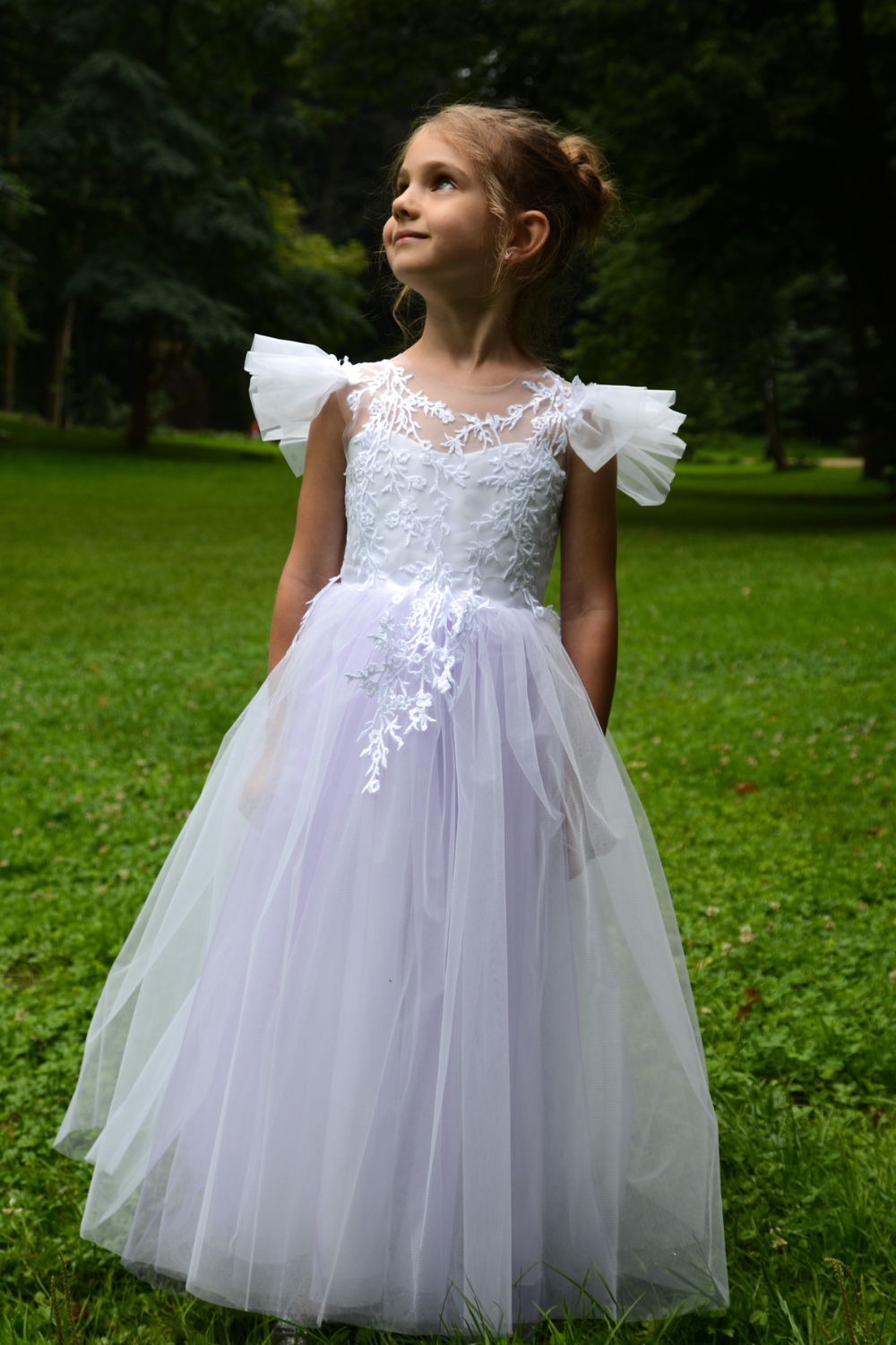Purple Puffy Dress