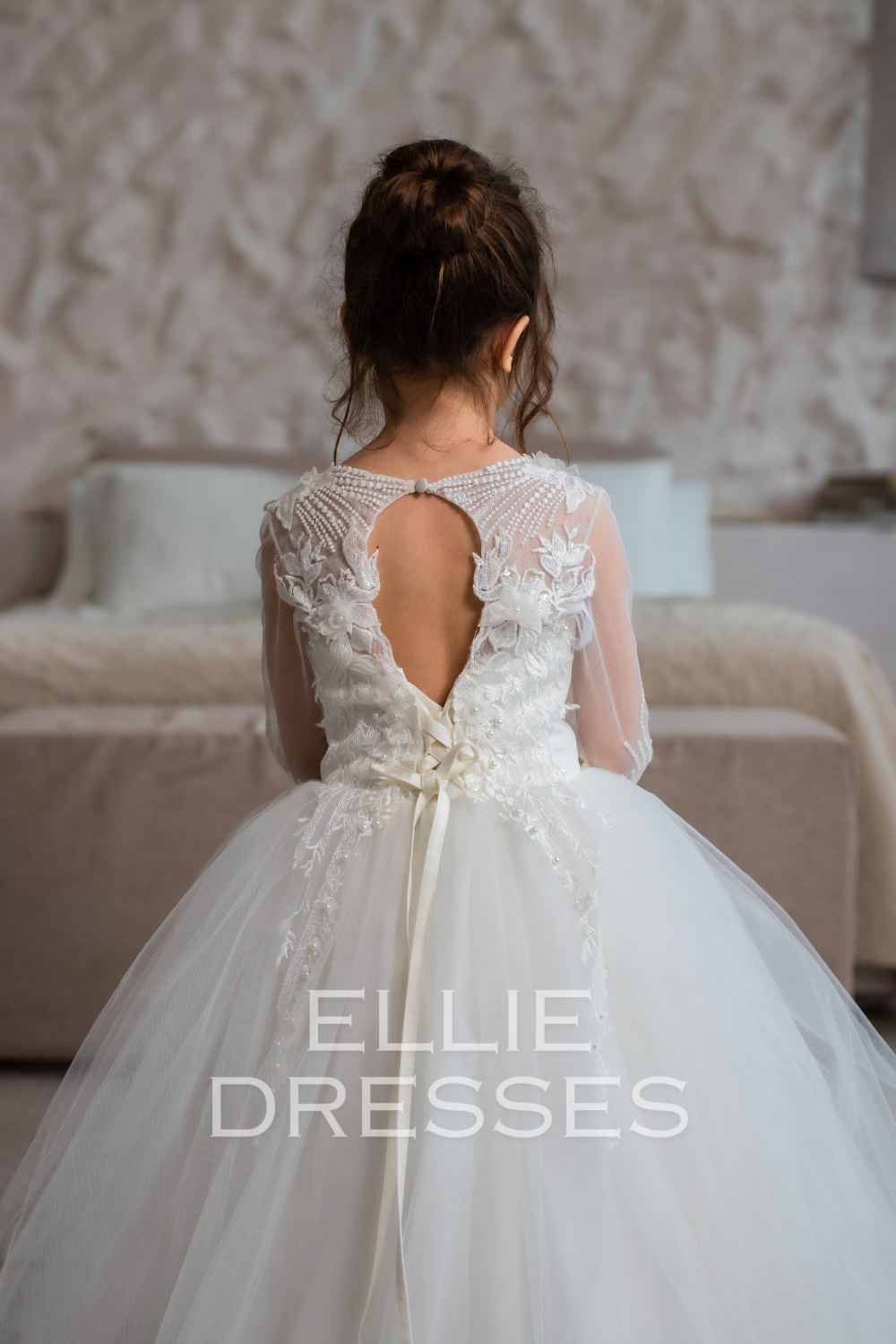 Ivory Dress with Open back
