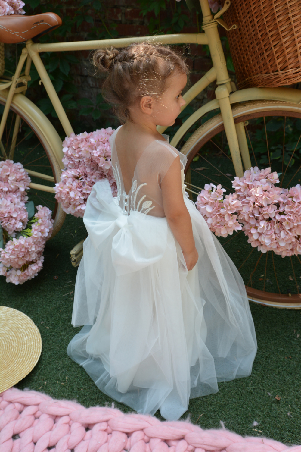 Ivory Puffy Girl Dress