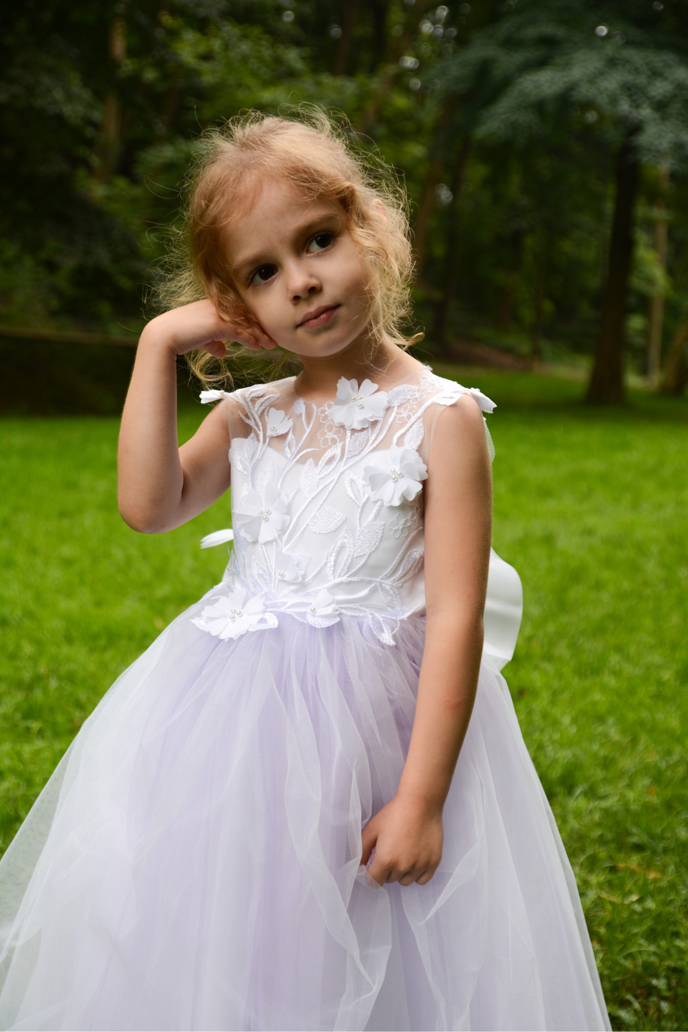 Liliac Flower Girl Dress