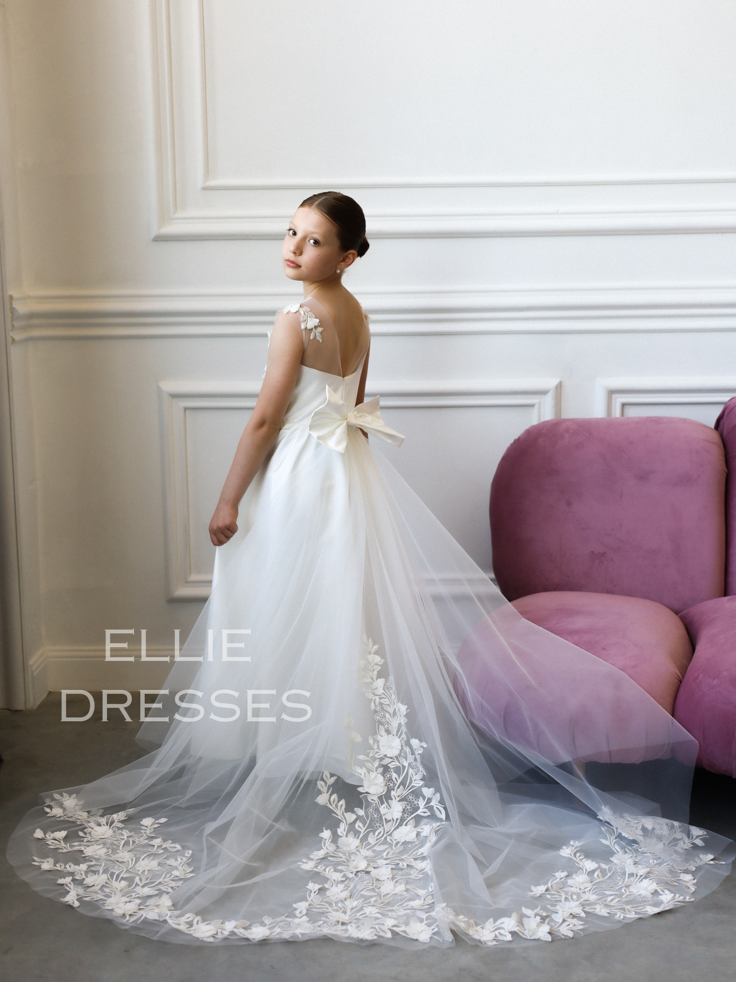 Floral Satin Girl Dress