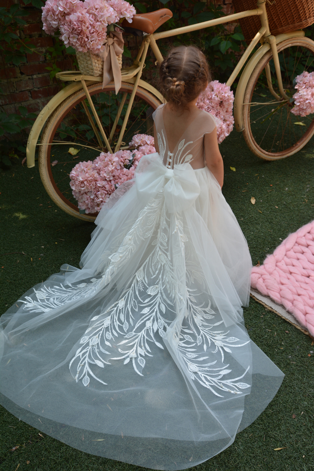 Ivory Puffy Girl Dress