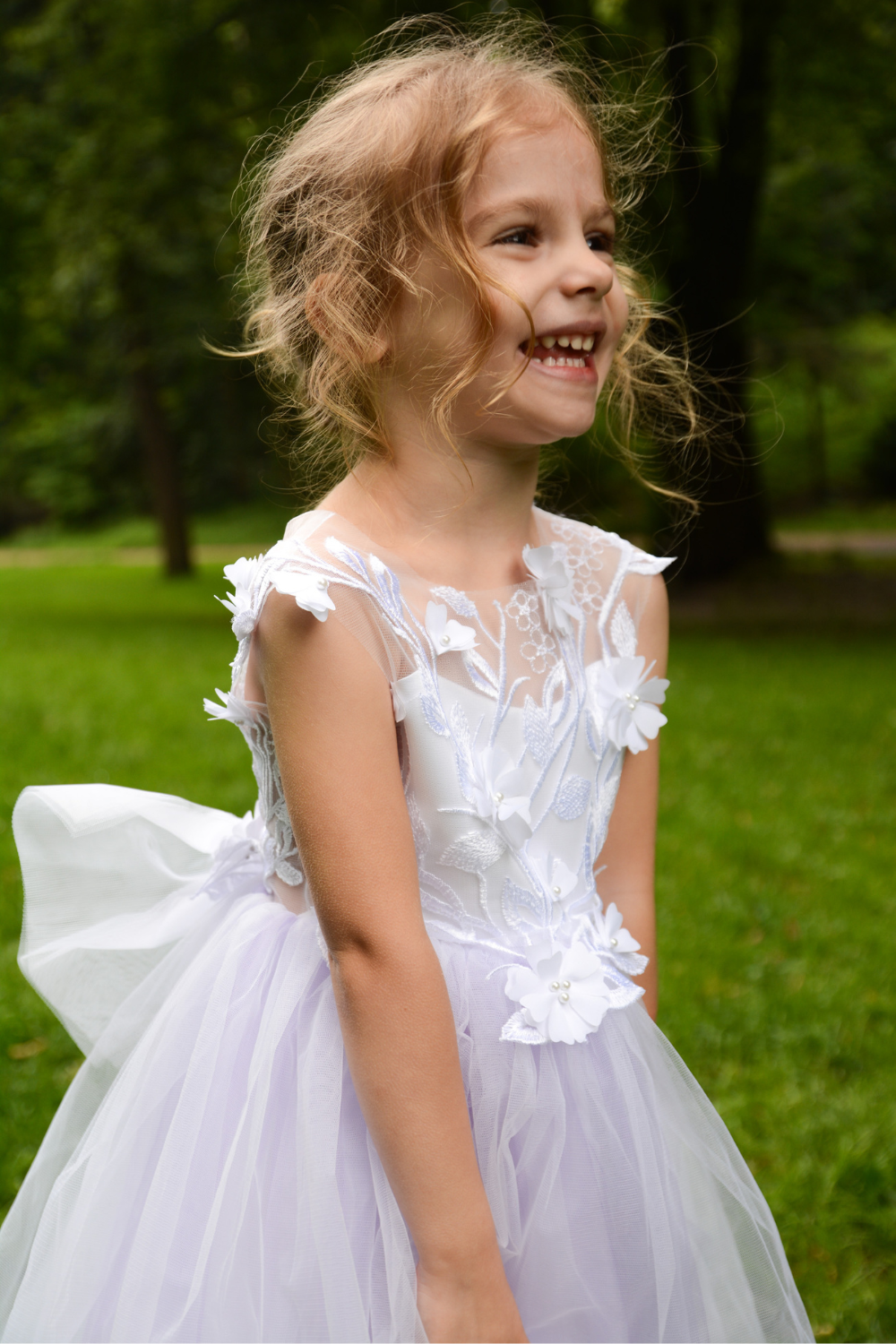Liliac Flower Girl Dress