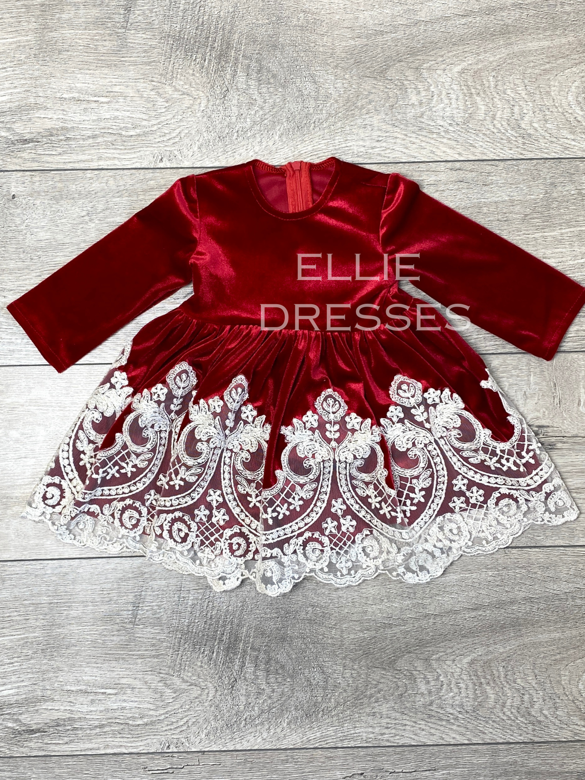 Christmas Baby Velour Dress CD007