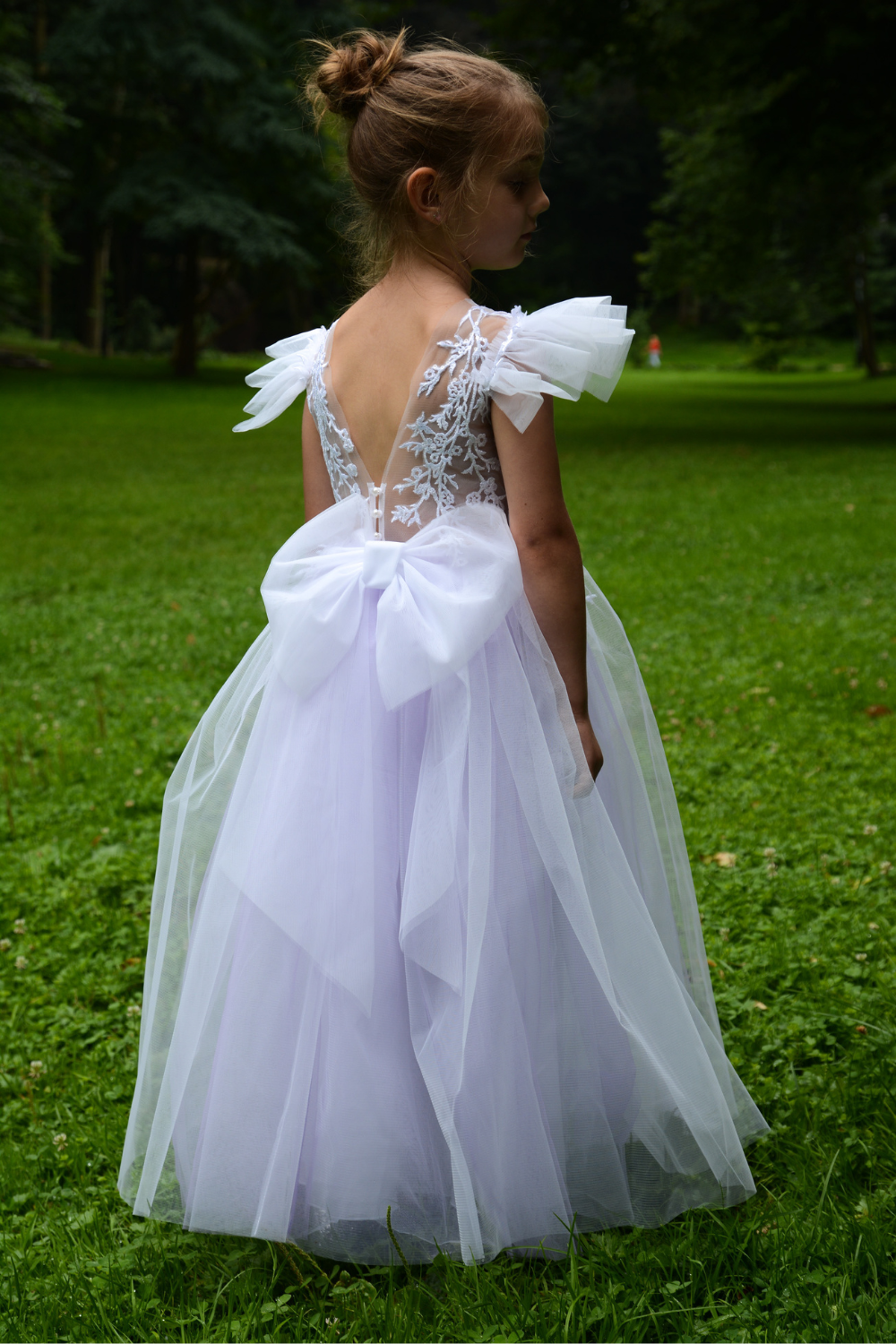 Purple Puffy Dress