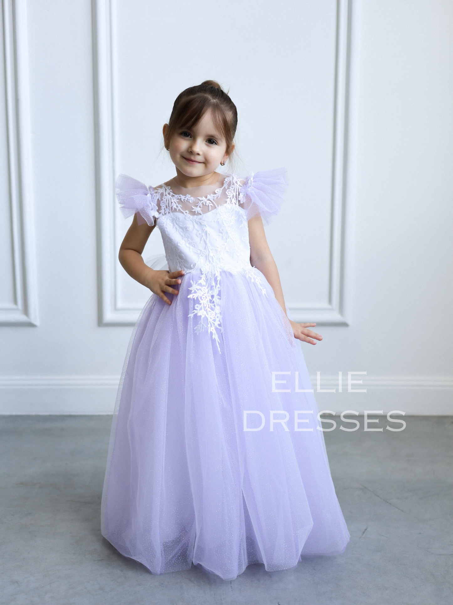 Purple sparkle Girl Dress