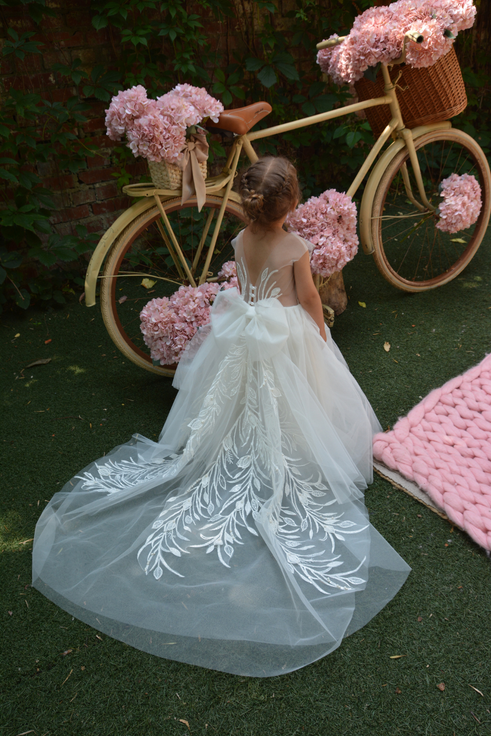 Ivory Puffy Girl Dress