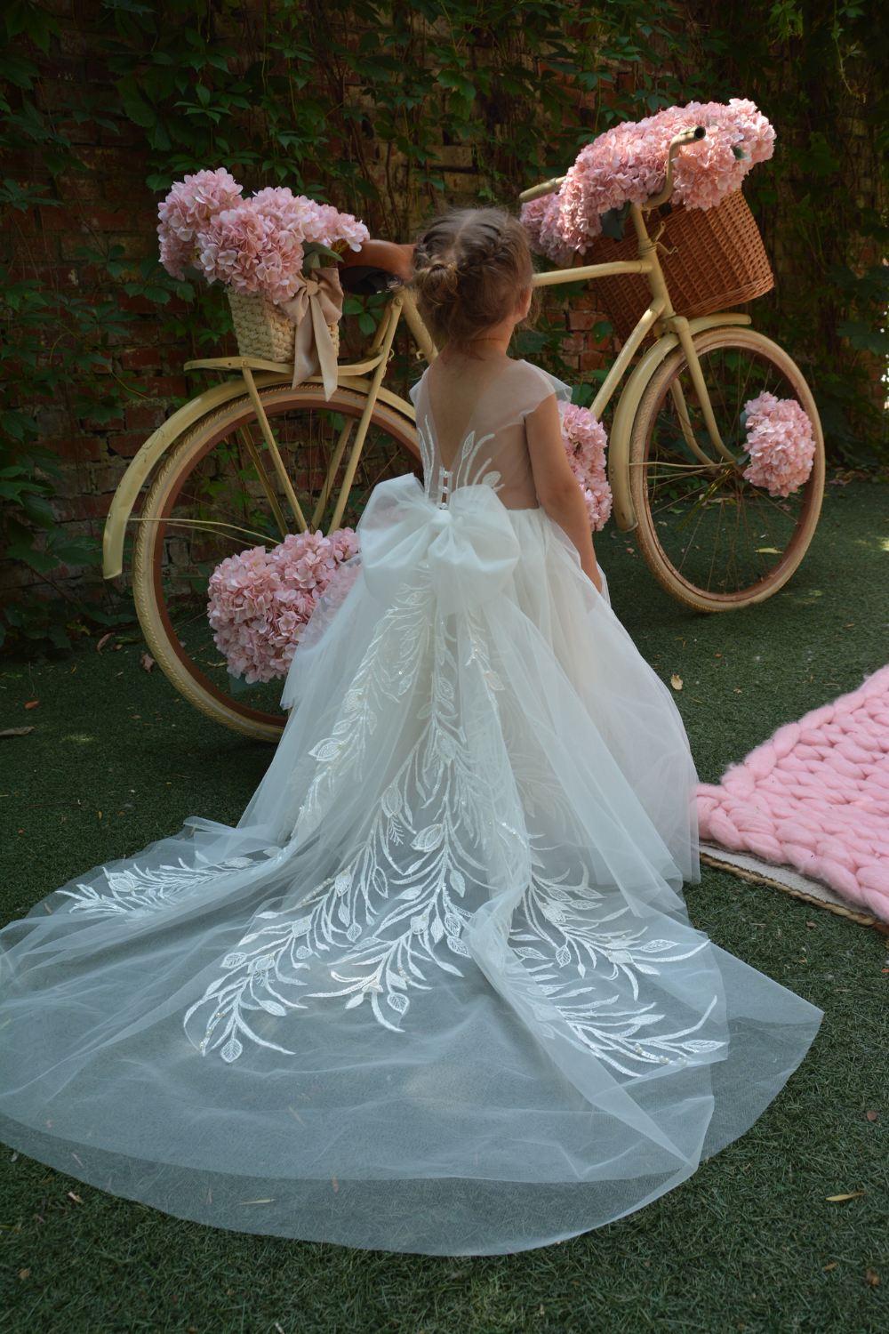 Ivory Puffy Girl Dress