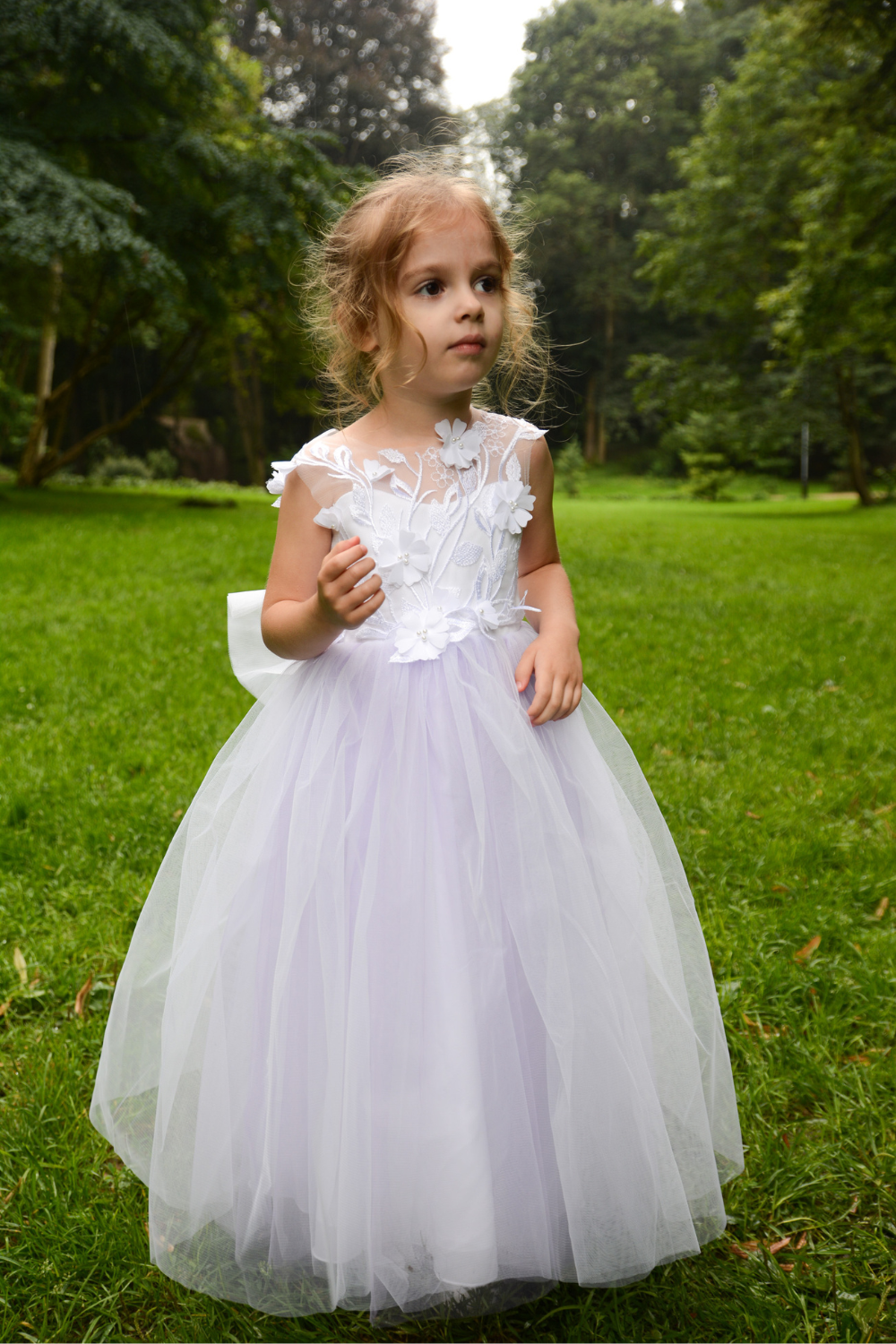 Liliac Flower Girl Dress