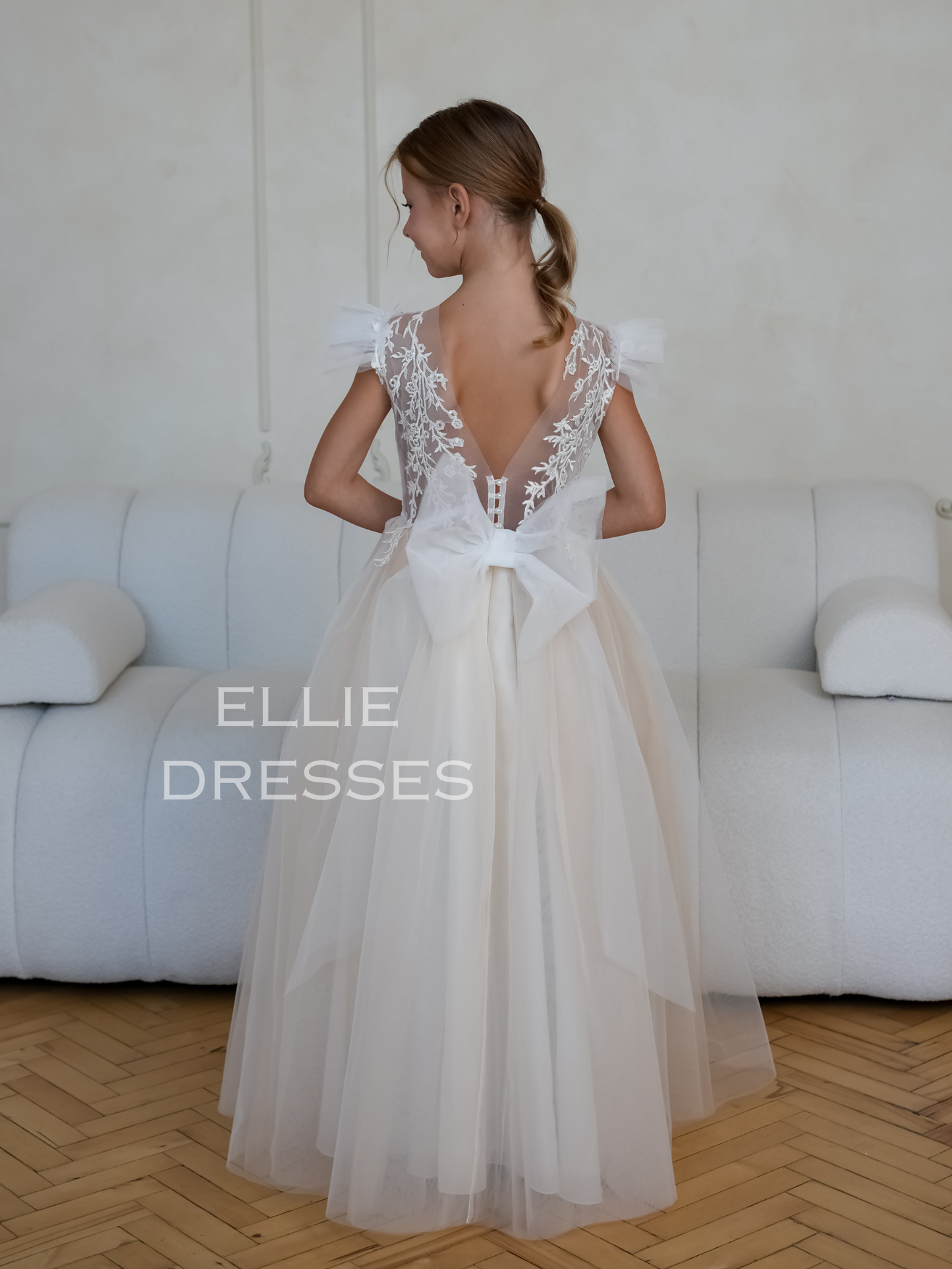 Flower Girl Dress with Train