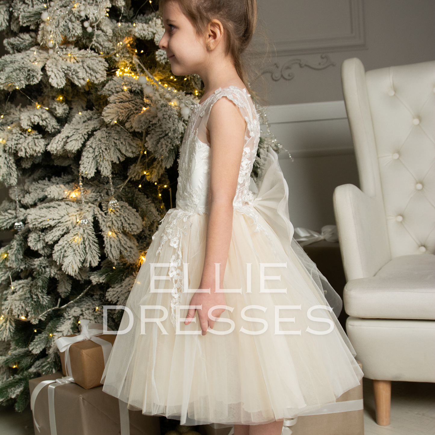 Tutu Dress with Nude skirt D2