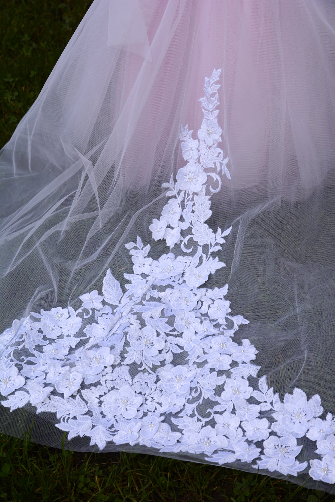 Pink Flower Girl Dress