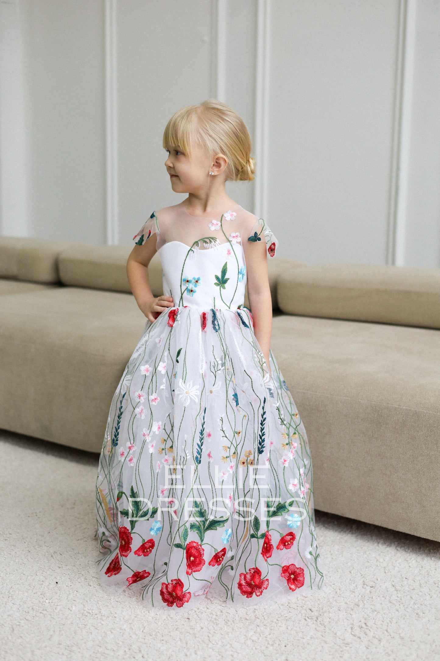 NEW! Colored Girl Gown