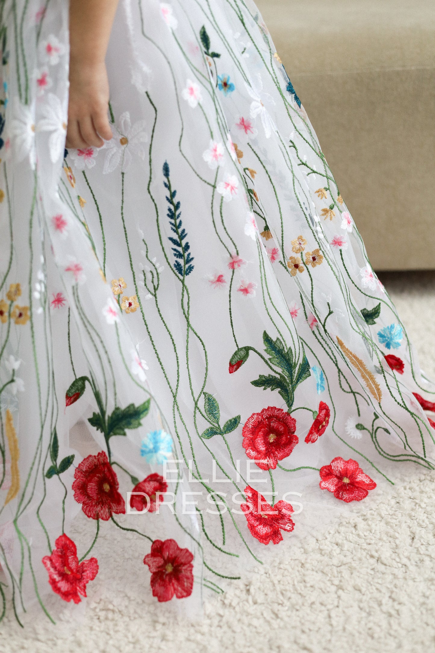 NEW! Colored Girl Gown