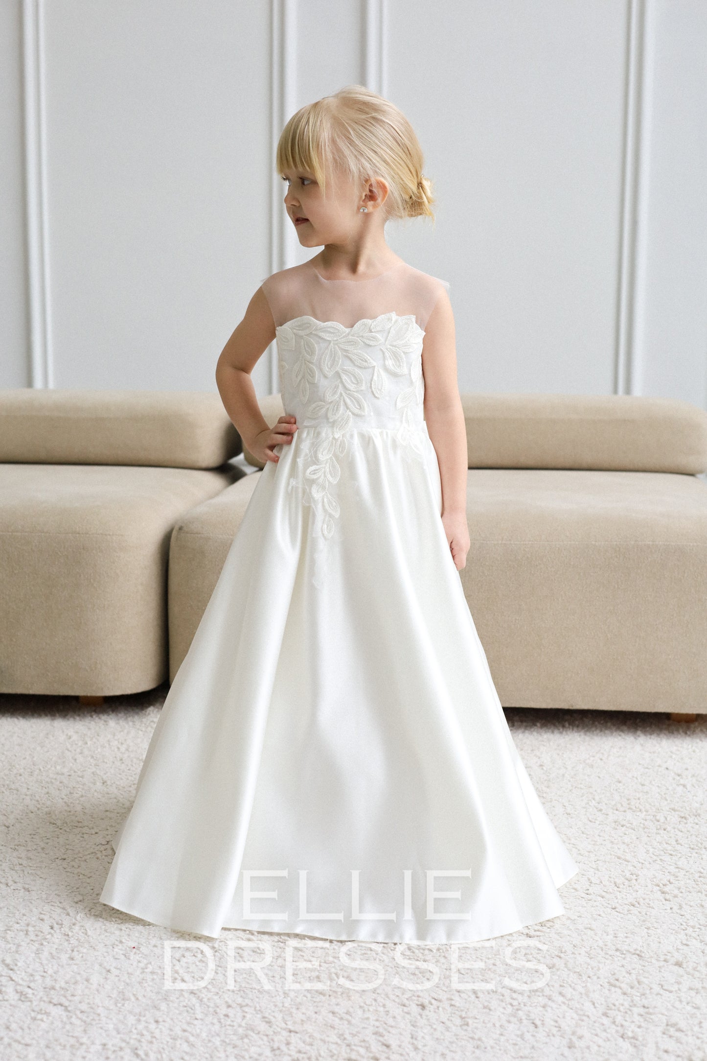 NEW! Classic Dress with satin skirt