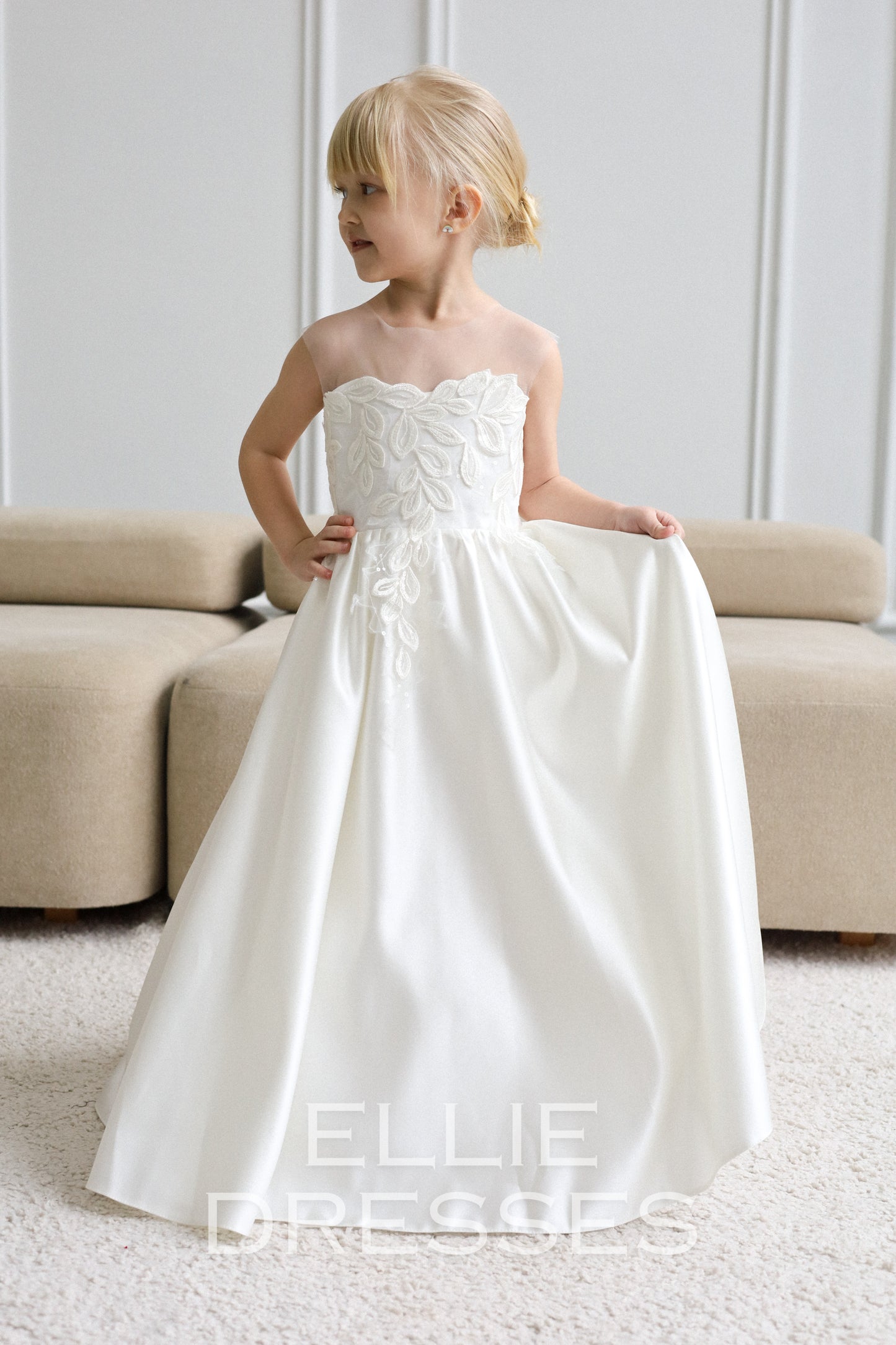 NEW! Classic Dress with satin skirt