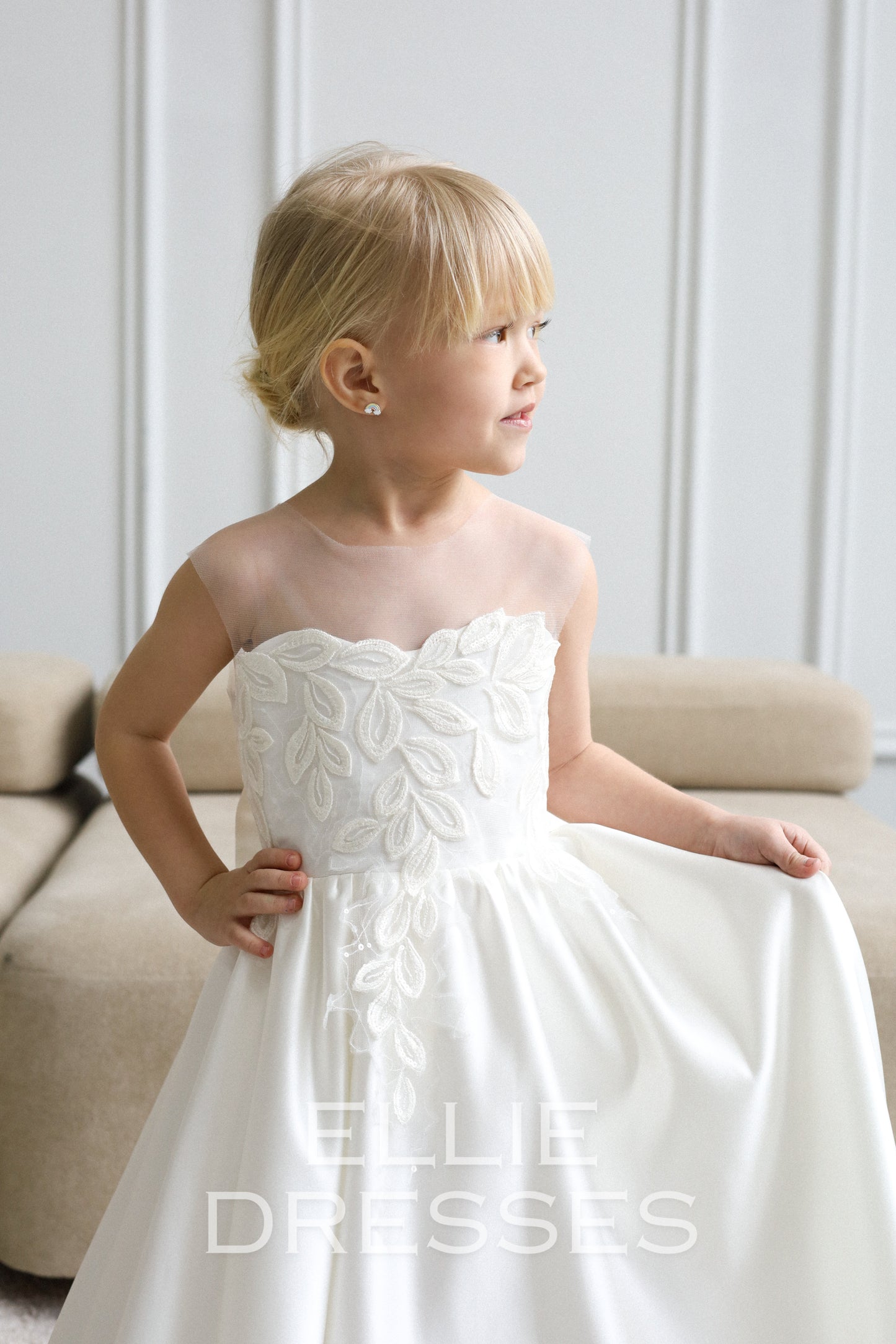 NEW! Classic Dress with satin skirt