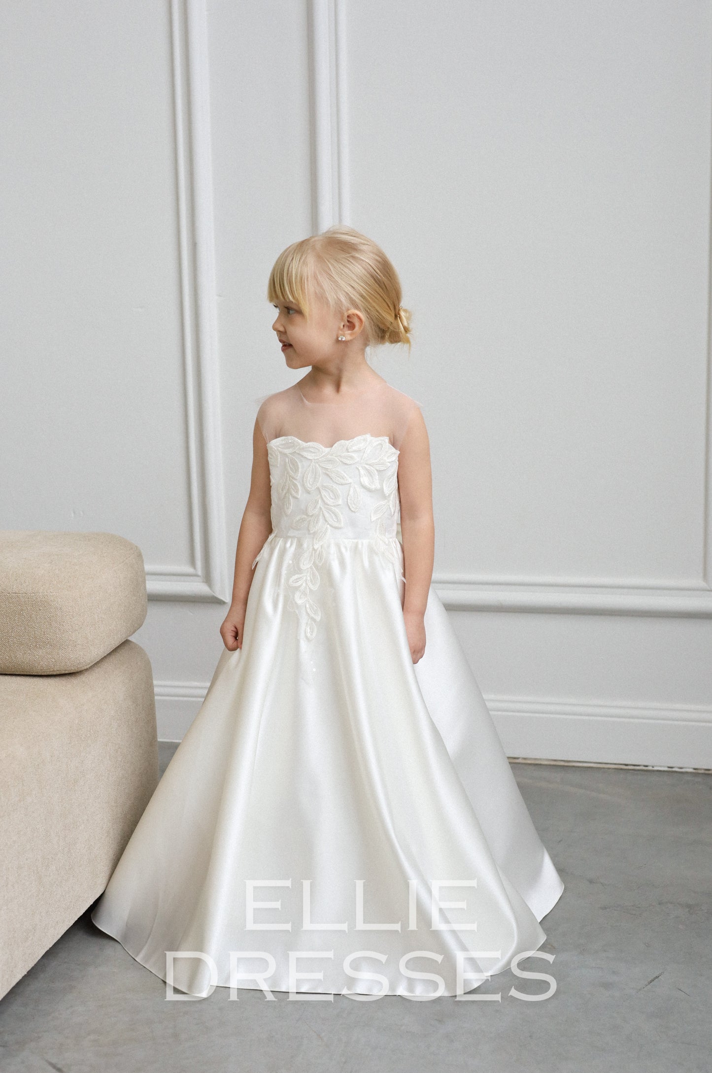 NEW! Classic Dress with satin skirt