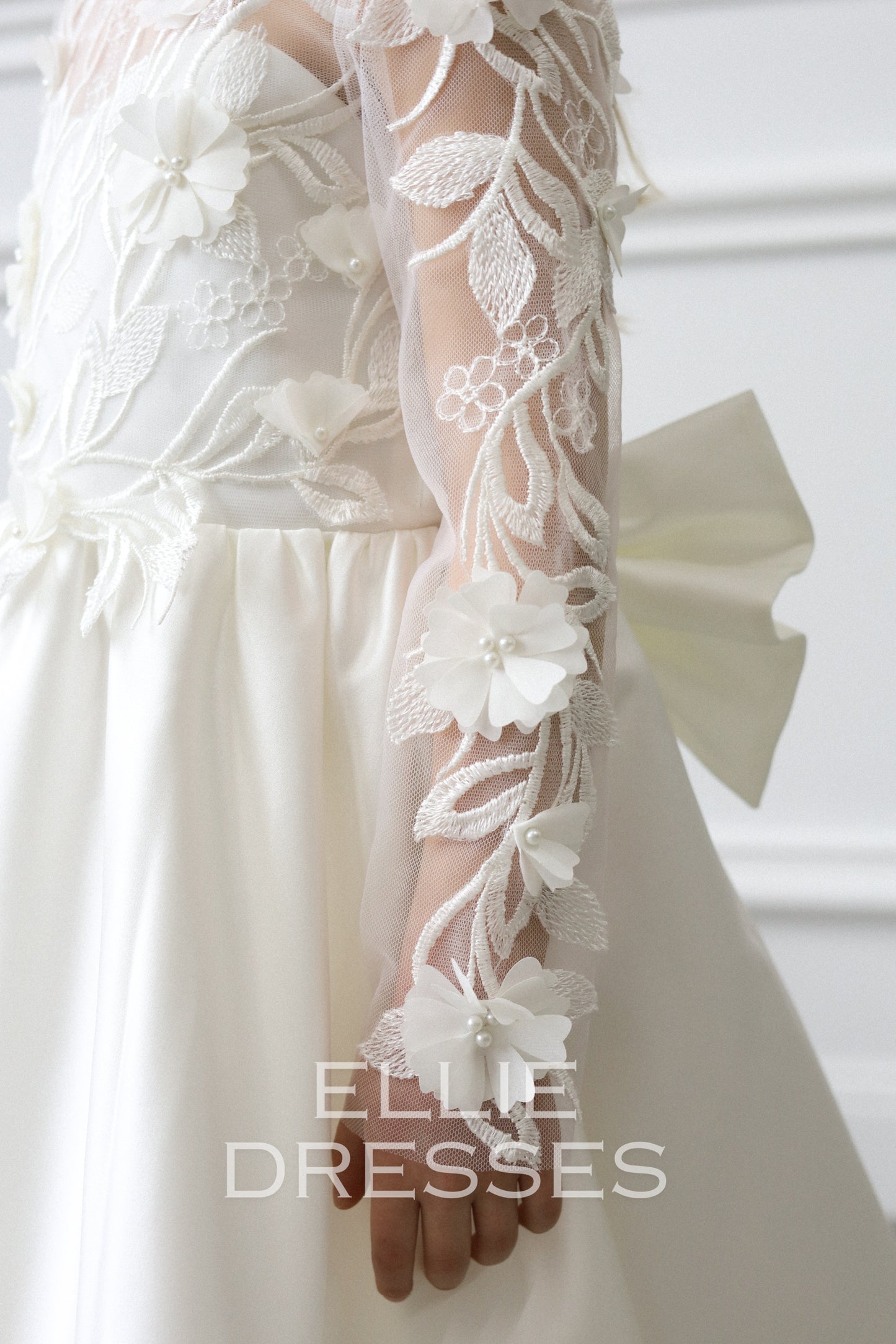 NEW! Satin Skirt Dress with long sleeves