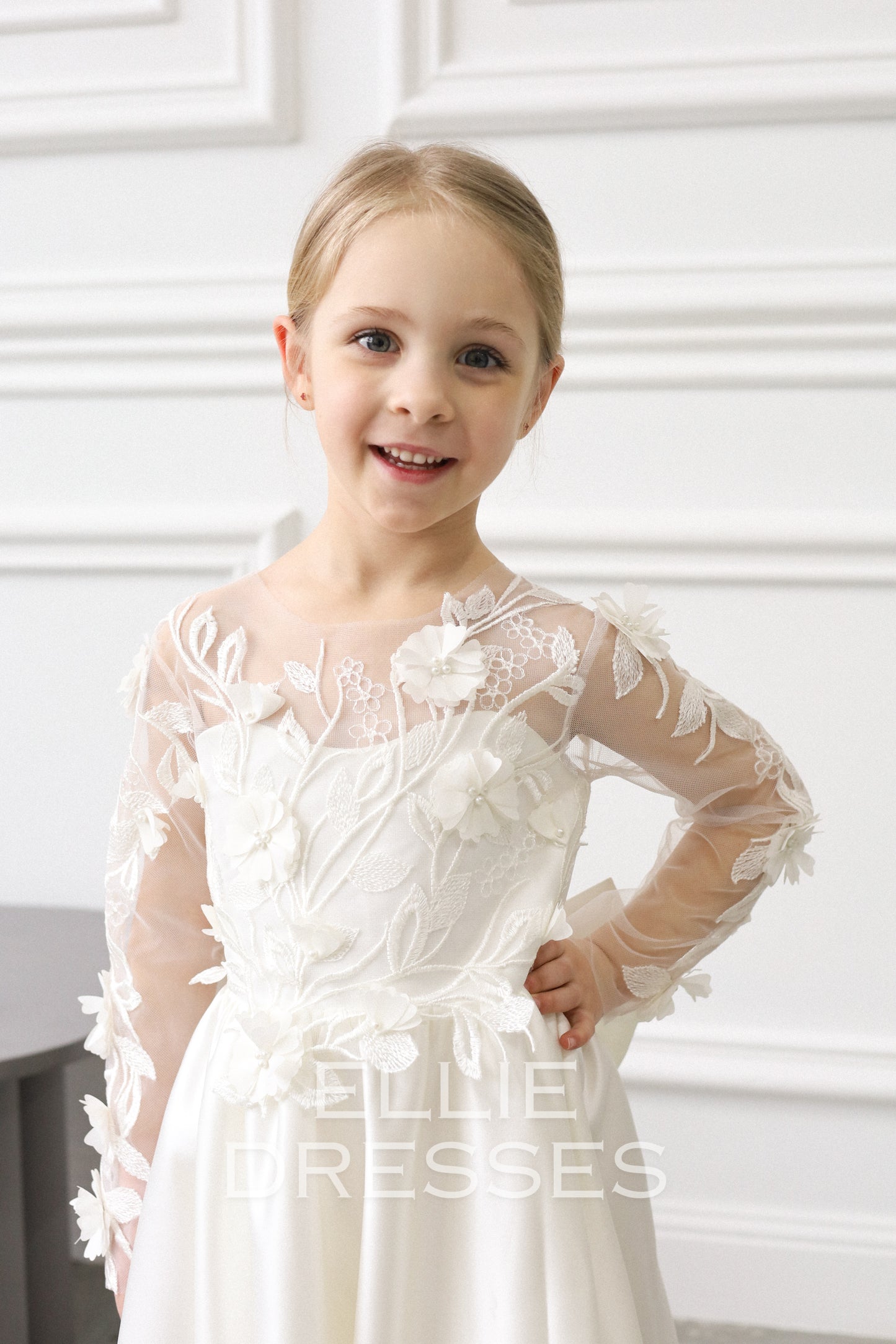 NEW! Satin Skirt Dress with long sleeves