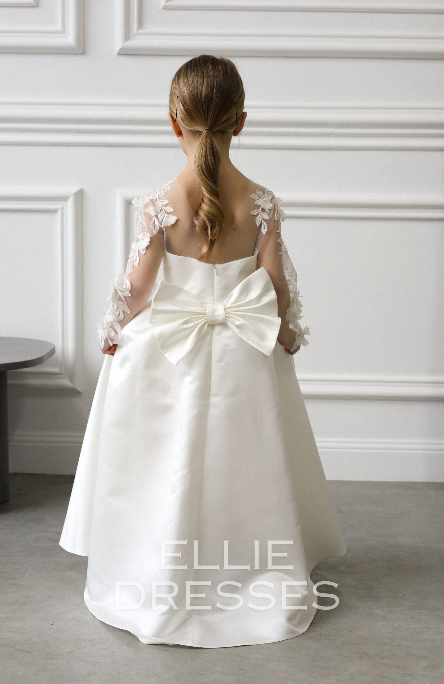 NEW! Satin Skirt Dress with long sleeves