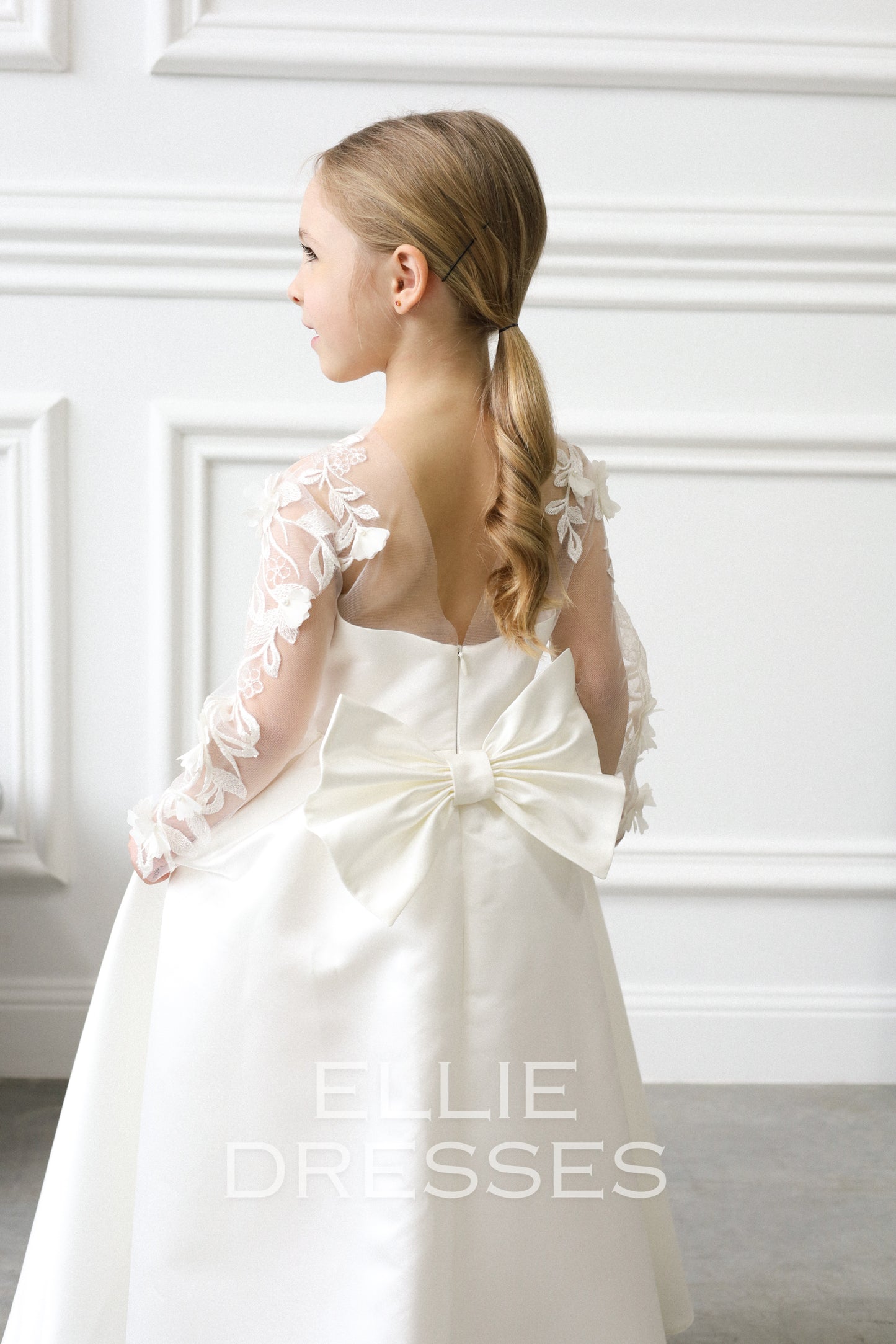NEW! Satin Skirt Dress with long sleeves