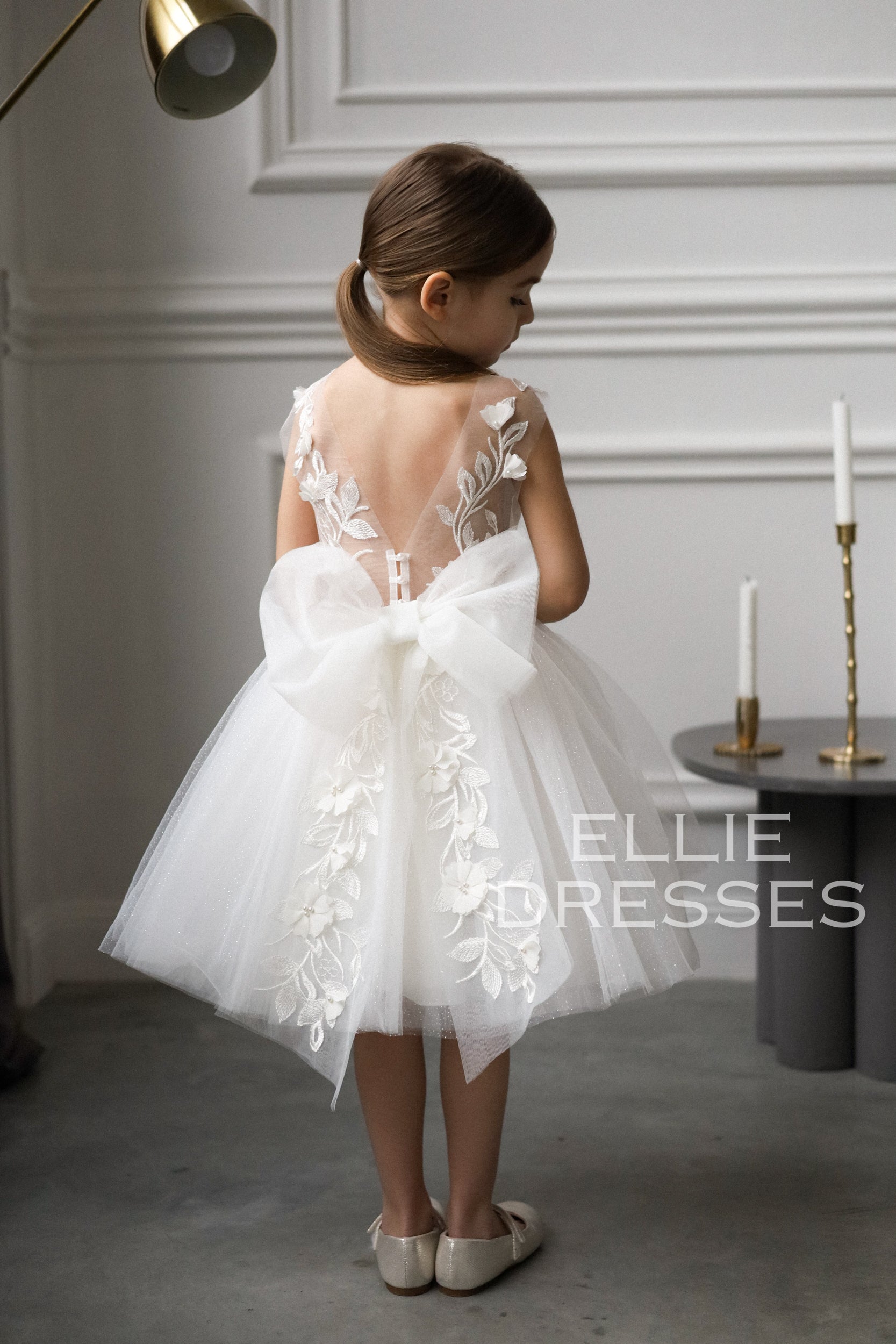white lace tutu dress Handmade Lace Tutu Dress: Long Sleeve Heart Cutout Back