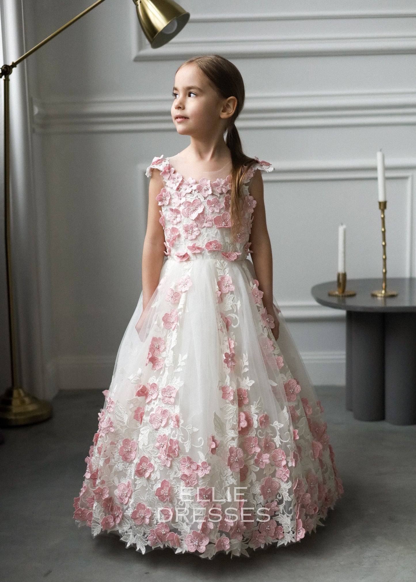 Pink & Ivory Girl dress