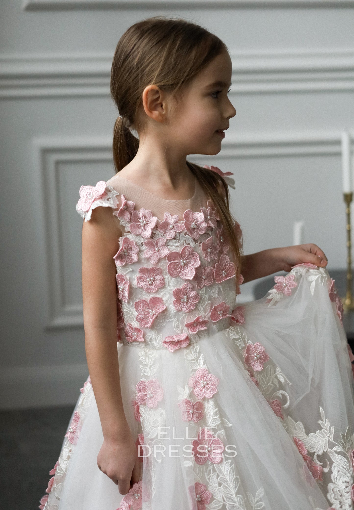 Pink & Ivory Girl dress