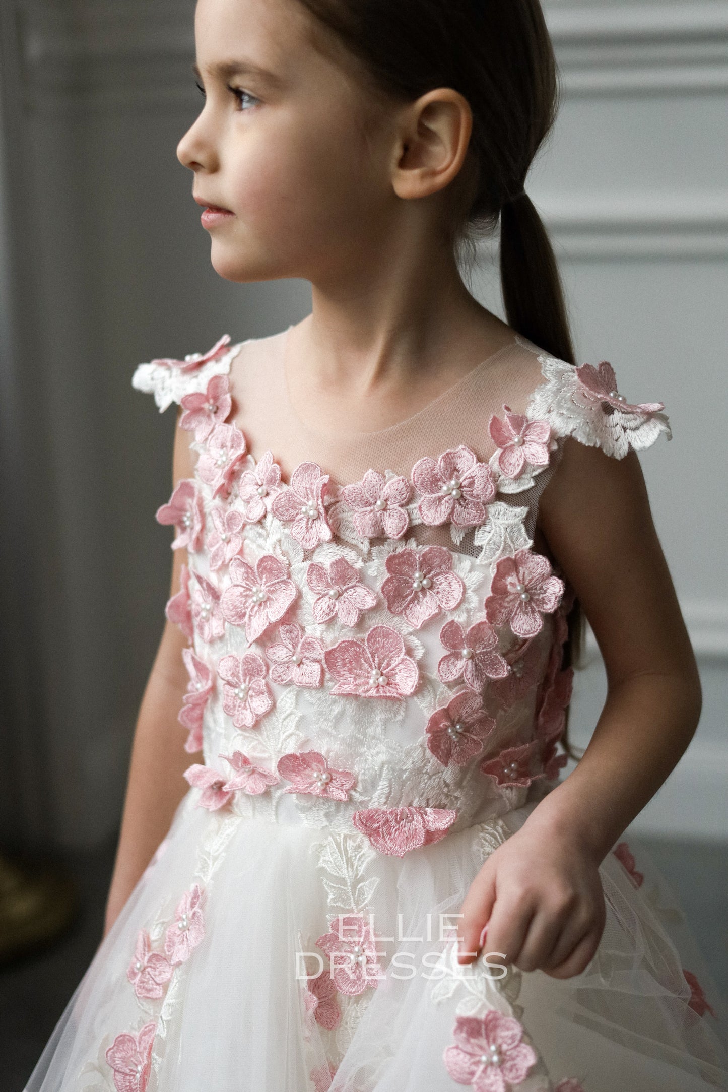 Pink & Ivory Girl dress