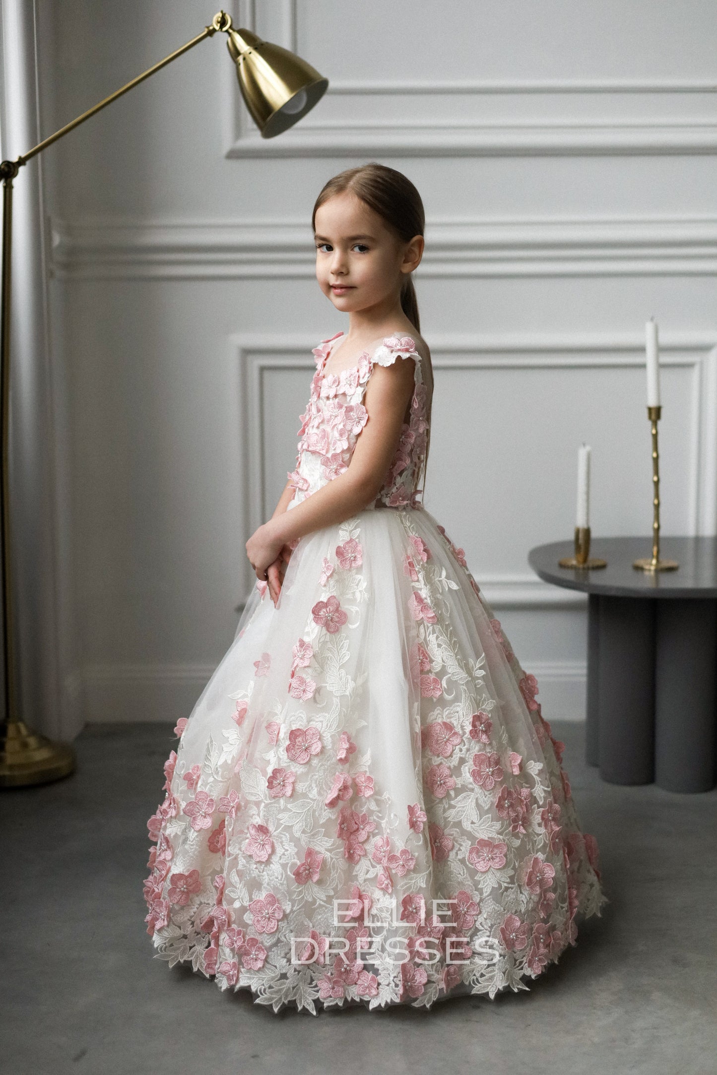 Pink & Ivory Girl dress