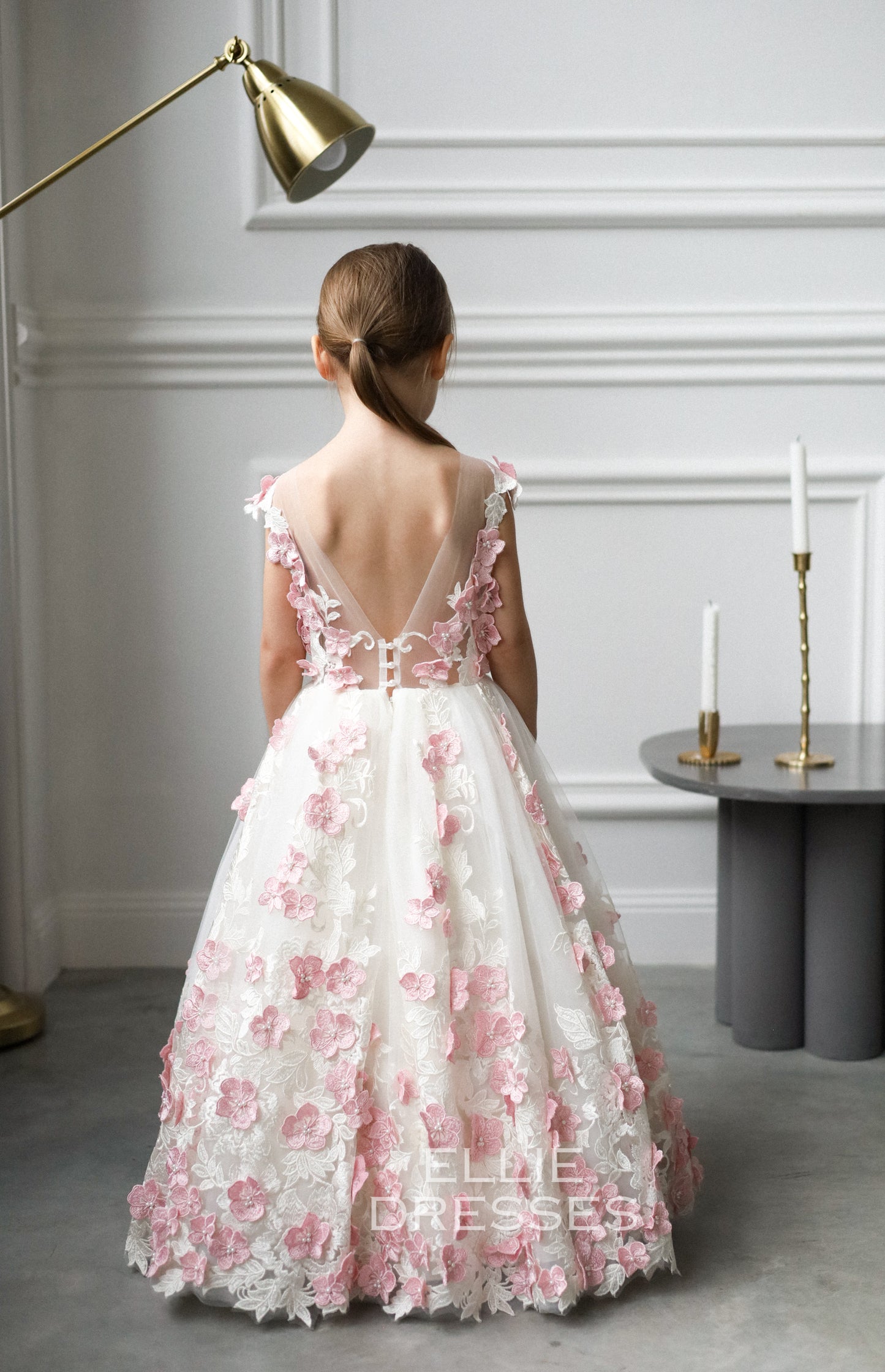 Pink & Ivory Girl dress