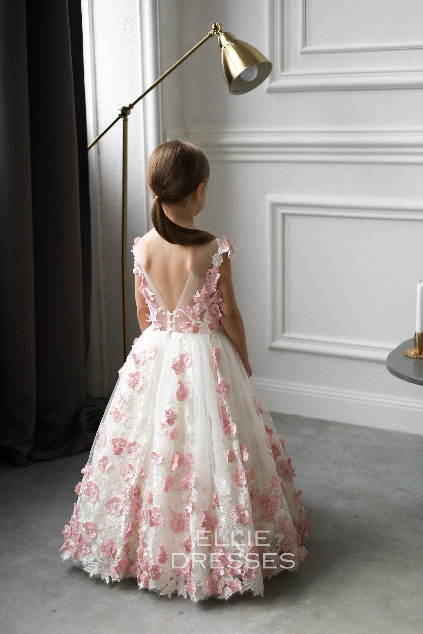 Pink & Ivory Girl dress