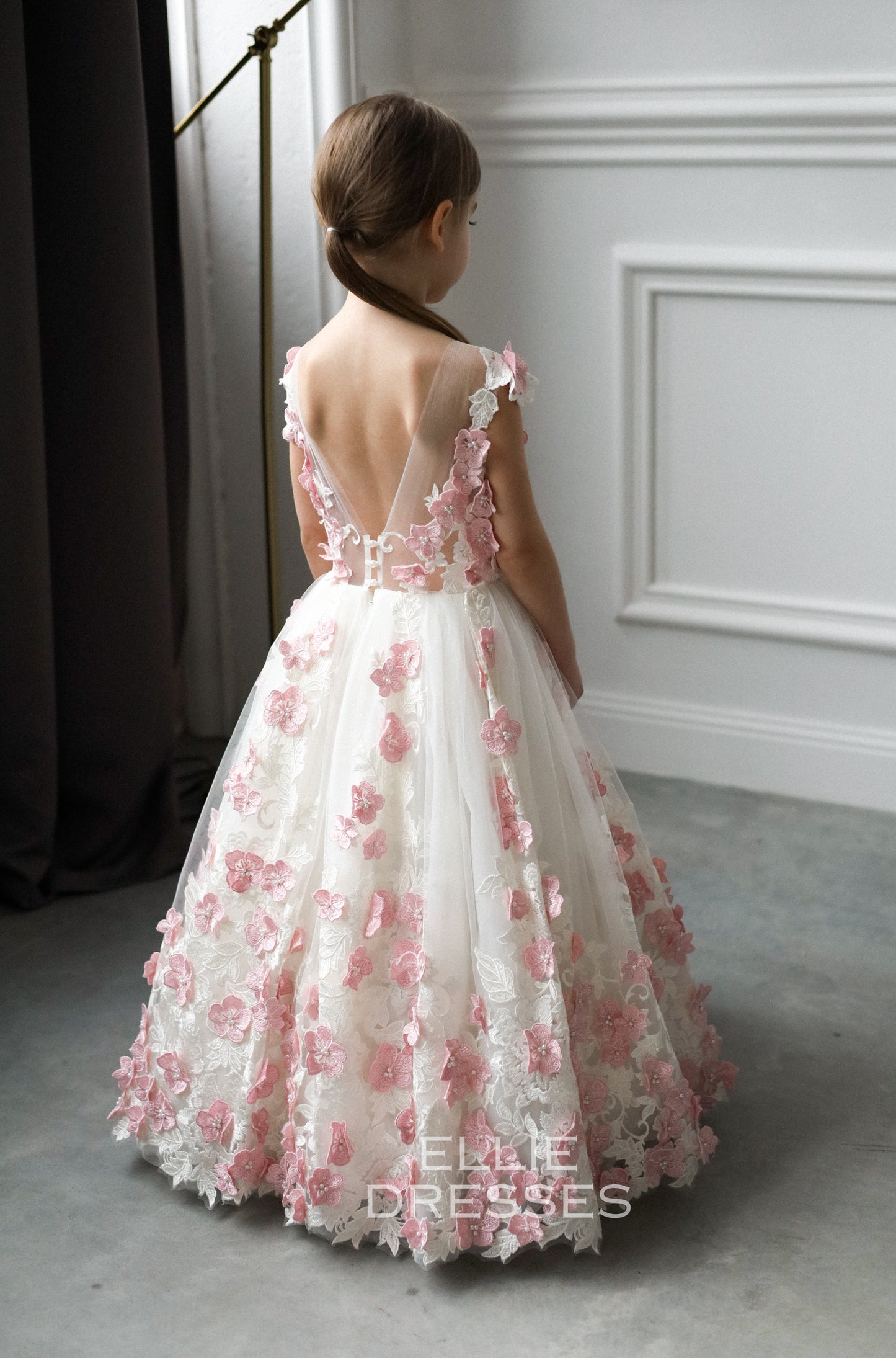 Pink & Ivory Girl dress