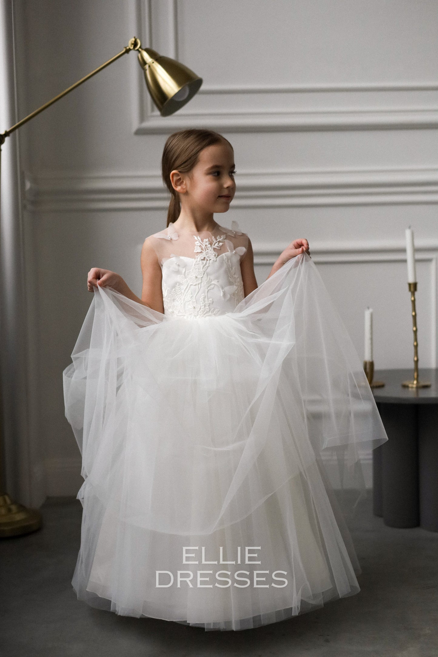 NEW! Girl dress with butterflies