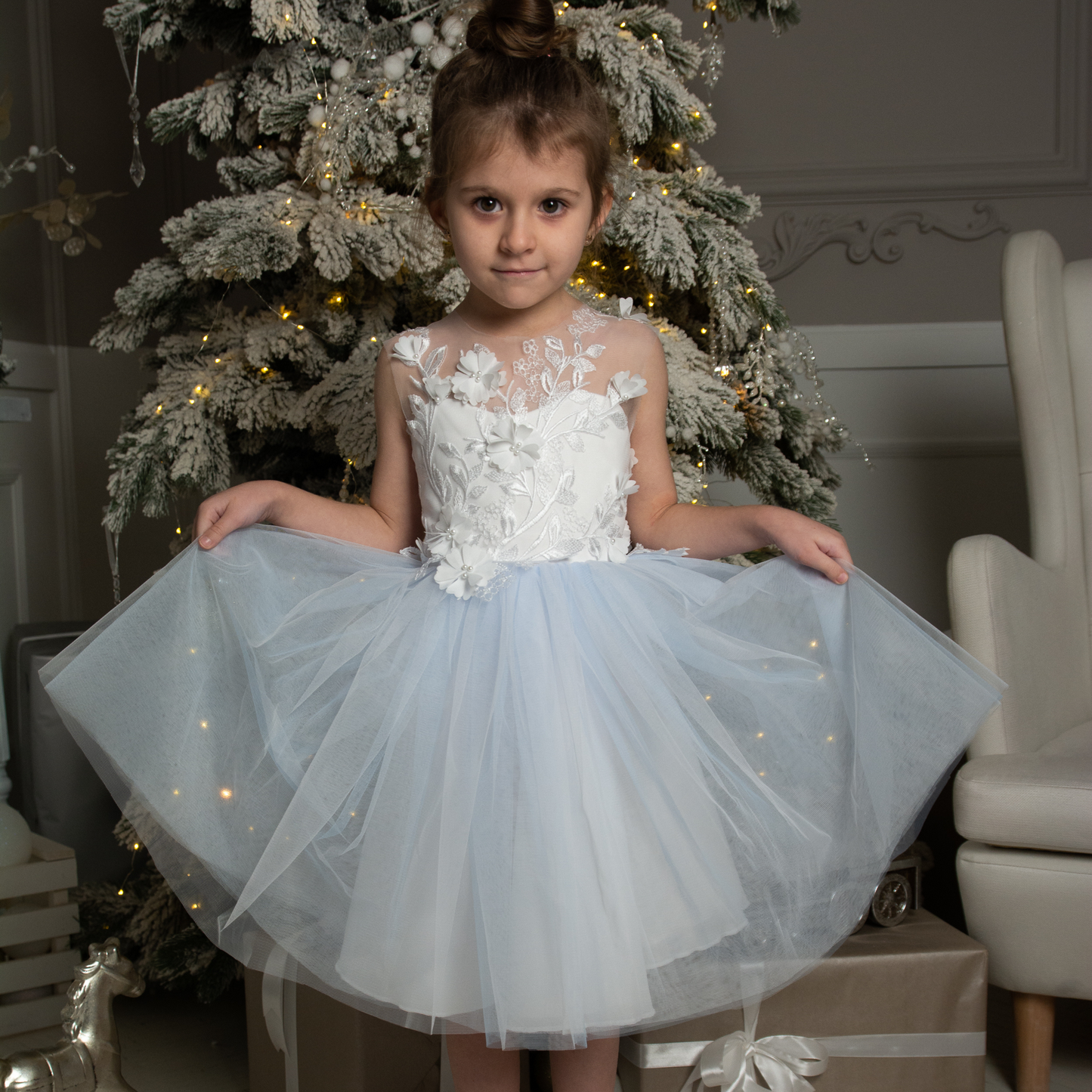 Light Blue Tutu Dress
