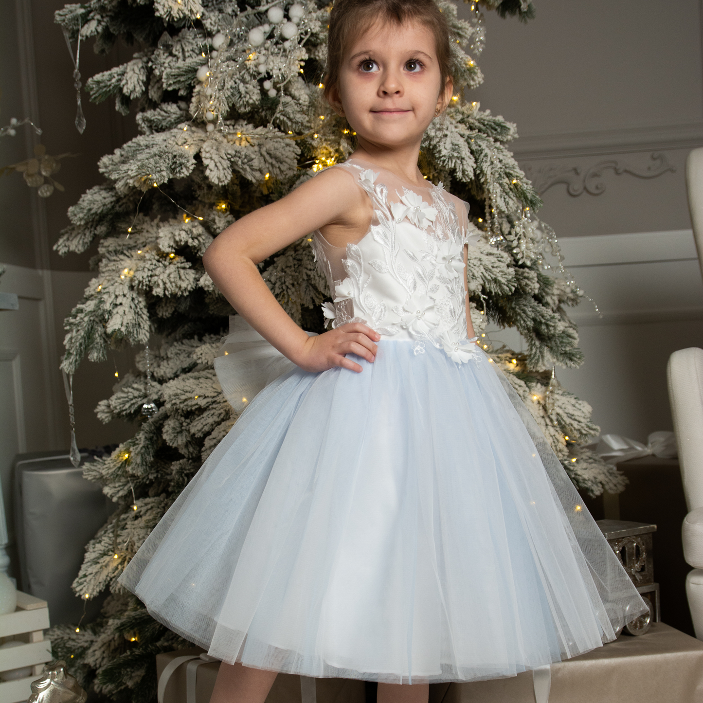 Light Blue Tutu Dress