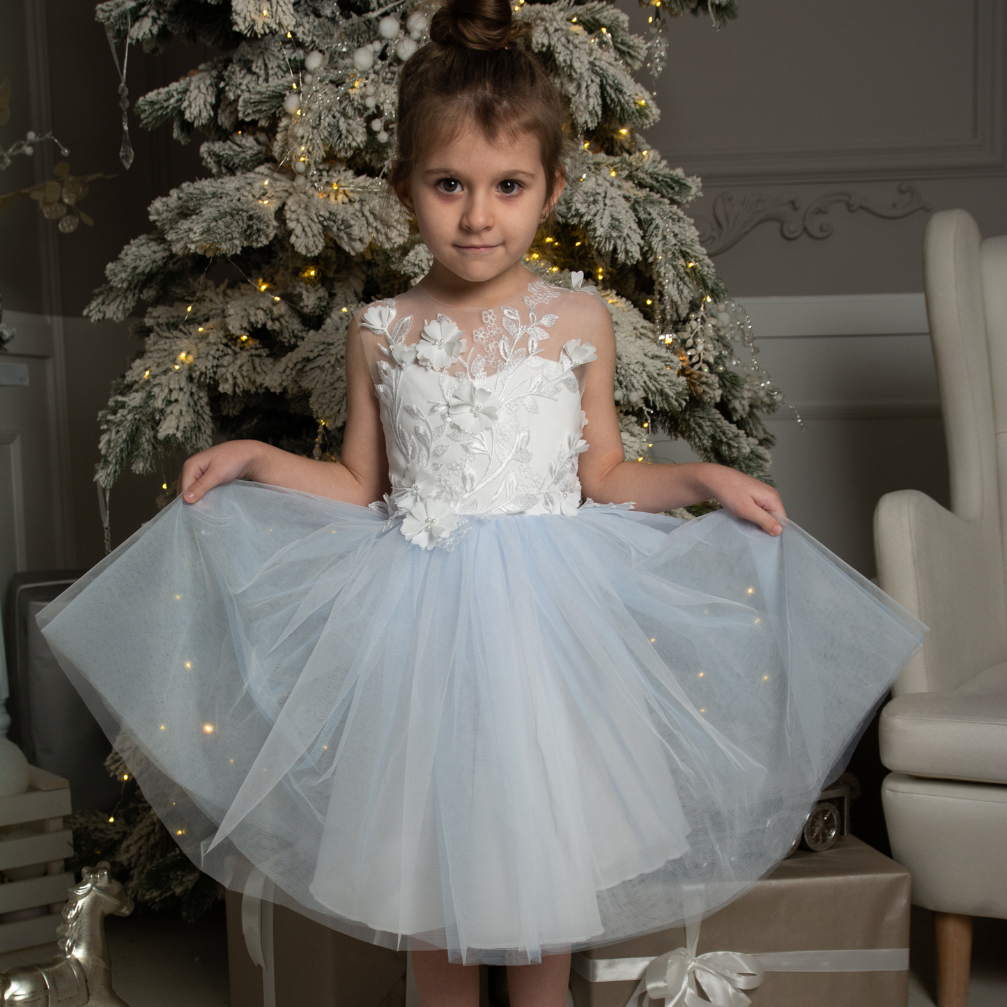 Light Blue Tutu Dress