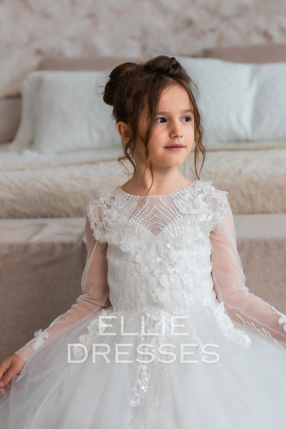 Ivory Dress with Open back